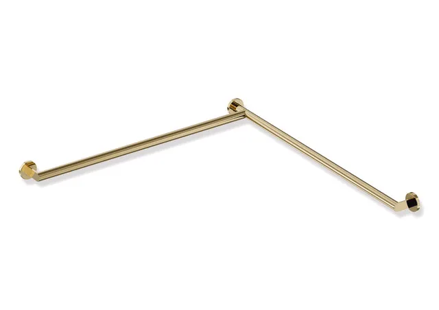 Dusch-, Wannenhandlauf des Systems 900, Edelstahl, PVD, waagerechte Längen 965 mm, D: 32 mm, Ausführung links, in Farbe CK (Messing glänzend) Dusch-, Wannenhandlauf des Systems 900, Edelstahl, PVD, waagerechte Längen 965 mm, D: 32 mm, Ausführung links, in Farbe CK (Messing glänzend)