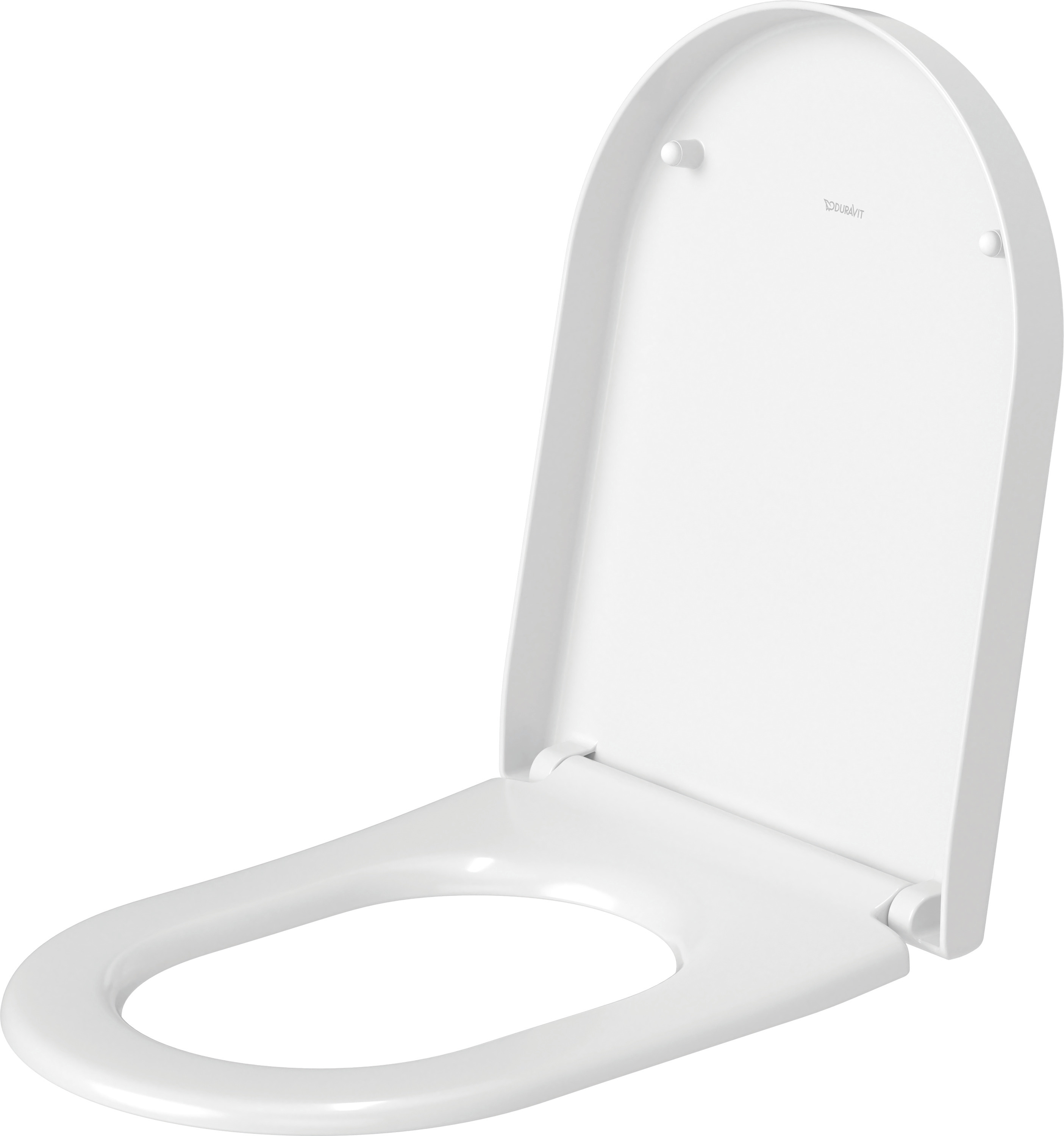 WC-Sitz ohne Absenkautomatik Scharniere edelstahl, lang, weiß