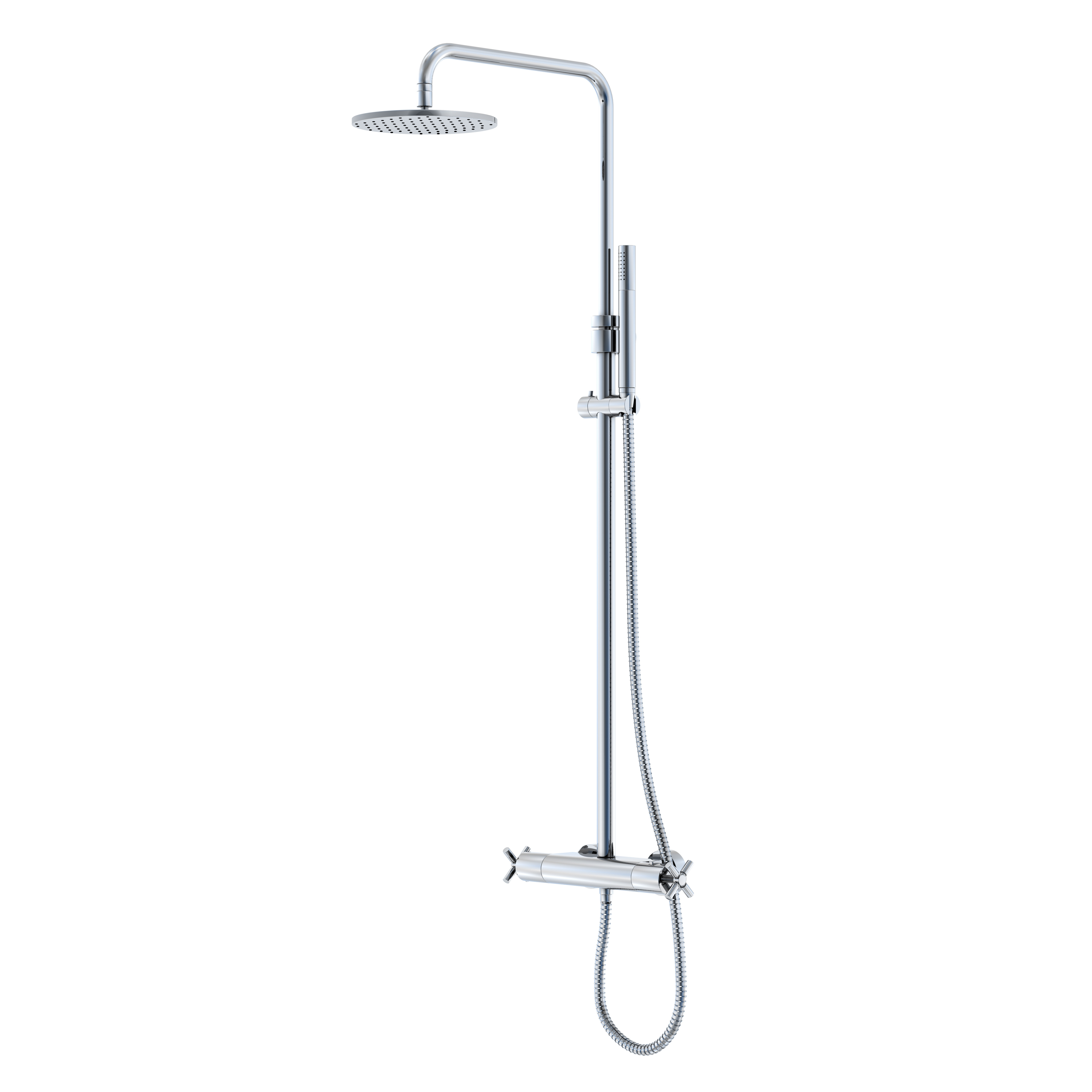 Serie 250 Brauseset mit Thermostat-Armatur ⌀ 20 cm, mit Stabhandbrause Serie 250 Brauseset mit Thermostat-Armatur ⌀ 20 cm, mit Stabhandbrause