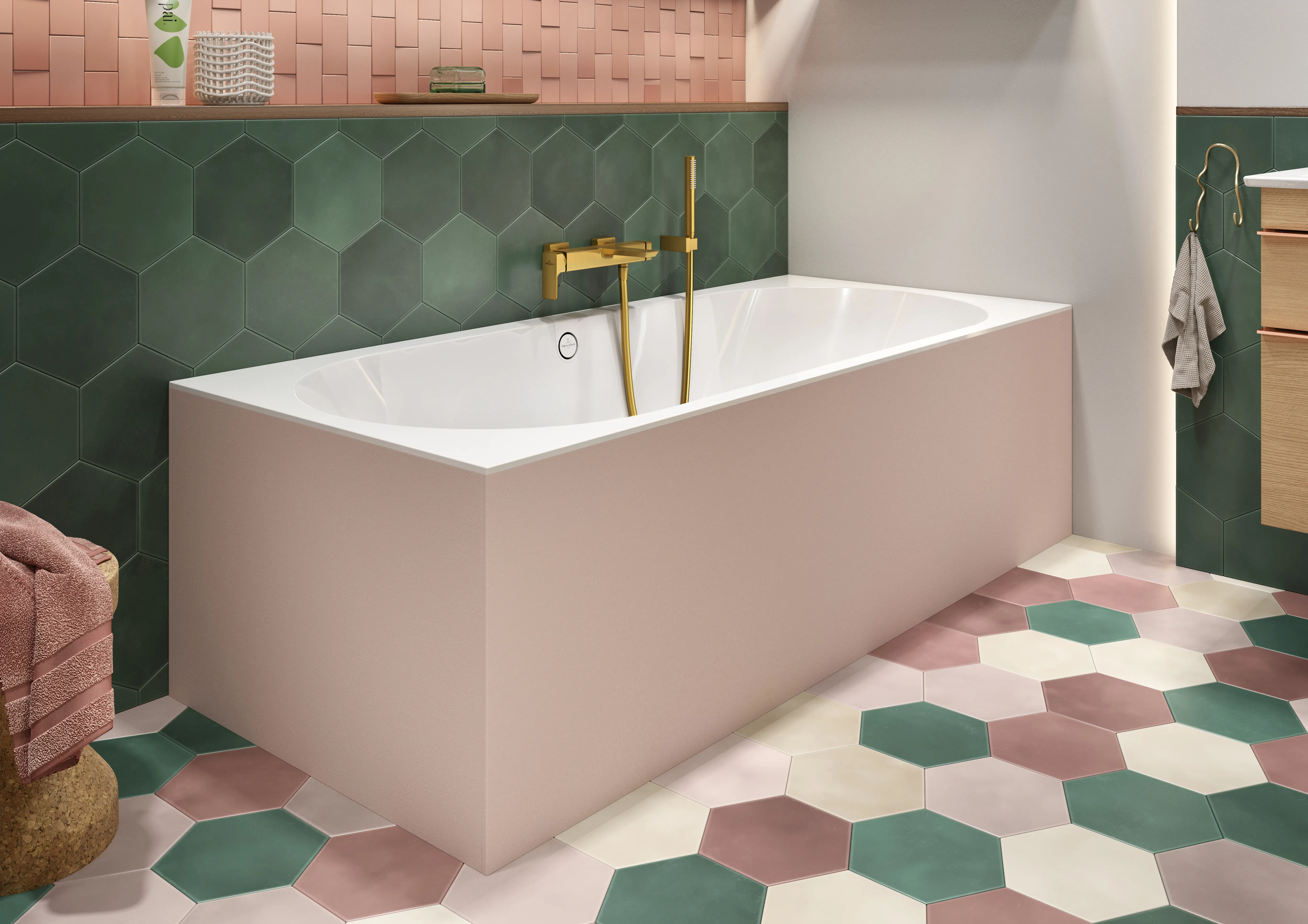 Villeroy & Boch Badewanne „Oberon 2.0“ Duo rechteck 170 × 75 cm, Mittelablauf