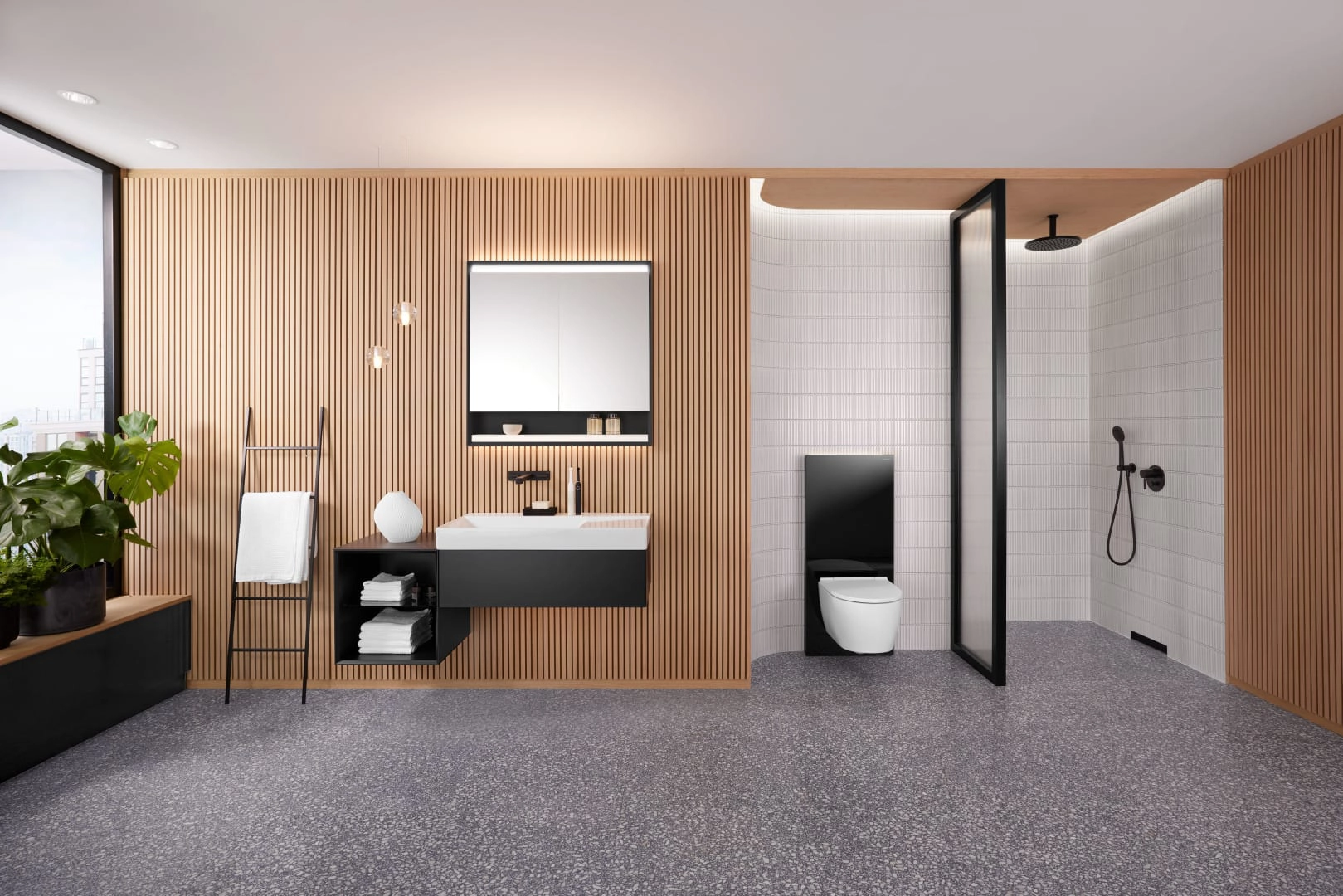 Geberit Wand-Tiefspül-WC Set TurboFlush mit WC-Sitz „One“ geschlossene Form 540 mm in weiß alpin, mit KeraTect®, ohne Spülrand Geberit Wand-Tiefspül-WC Set TurboFlush mit WC-Sitz „One“ geschlossene Form 540 mm in weiß alpin, mit KeraTect®, ohne Spülrand