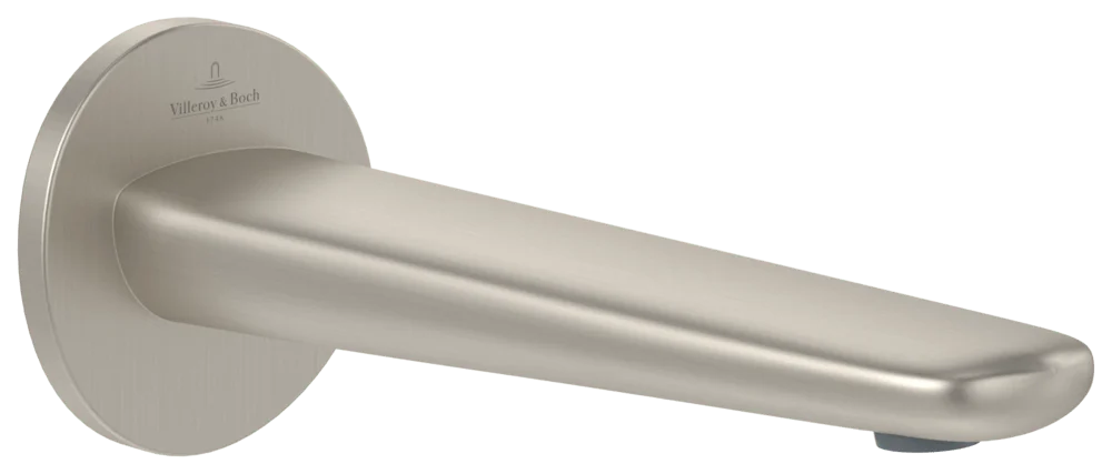 Villeroy & Boch Badewannenauslauf Antao, Brushed Nickel Matt, 84 x 85 x 223 mm, Wandmontage, SmartPressure Technologie Villeroy & Boch Badewannenauslauf Antao, Brushed Nickel Matt, 84 x 85 x 223 mm, Wandmontage, SmartPressure Technologie