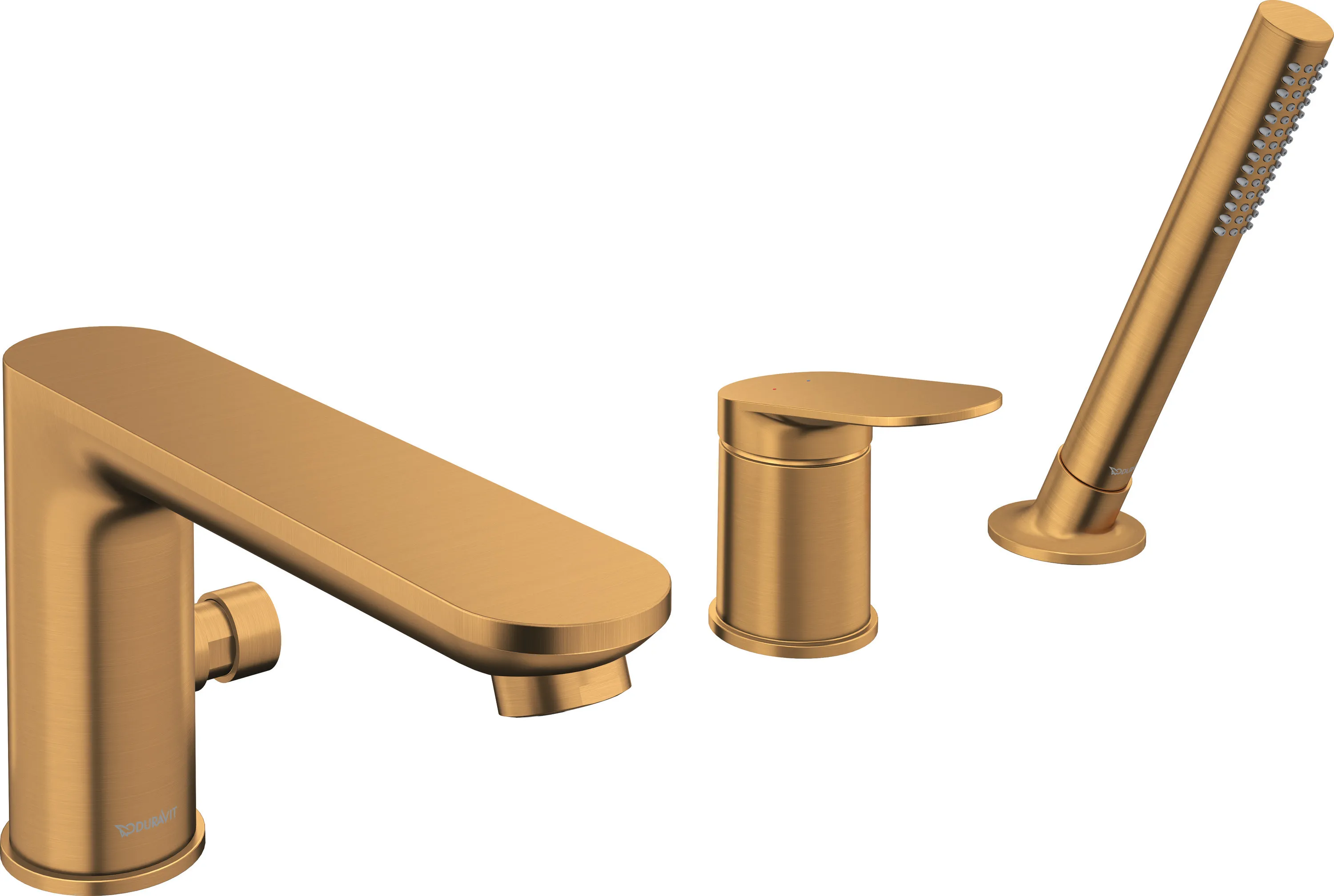 Wannenarmatur „Wave“ Ausladung 200 mm in Bronze (gebürstet)