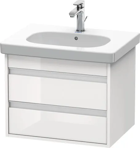 Duravit Waschtischunterschrank wandhängend „Ketho“ 60 × 48 × 45,5 cm Weiß Hochglanz Duravit Waschtischunterschrank wandhängend „Ketho“ 60 × 48 × 45,5 cm Weiß Hochglanz