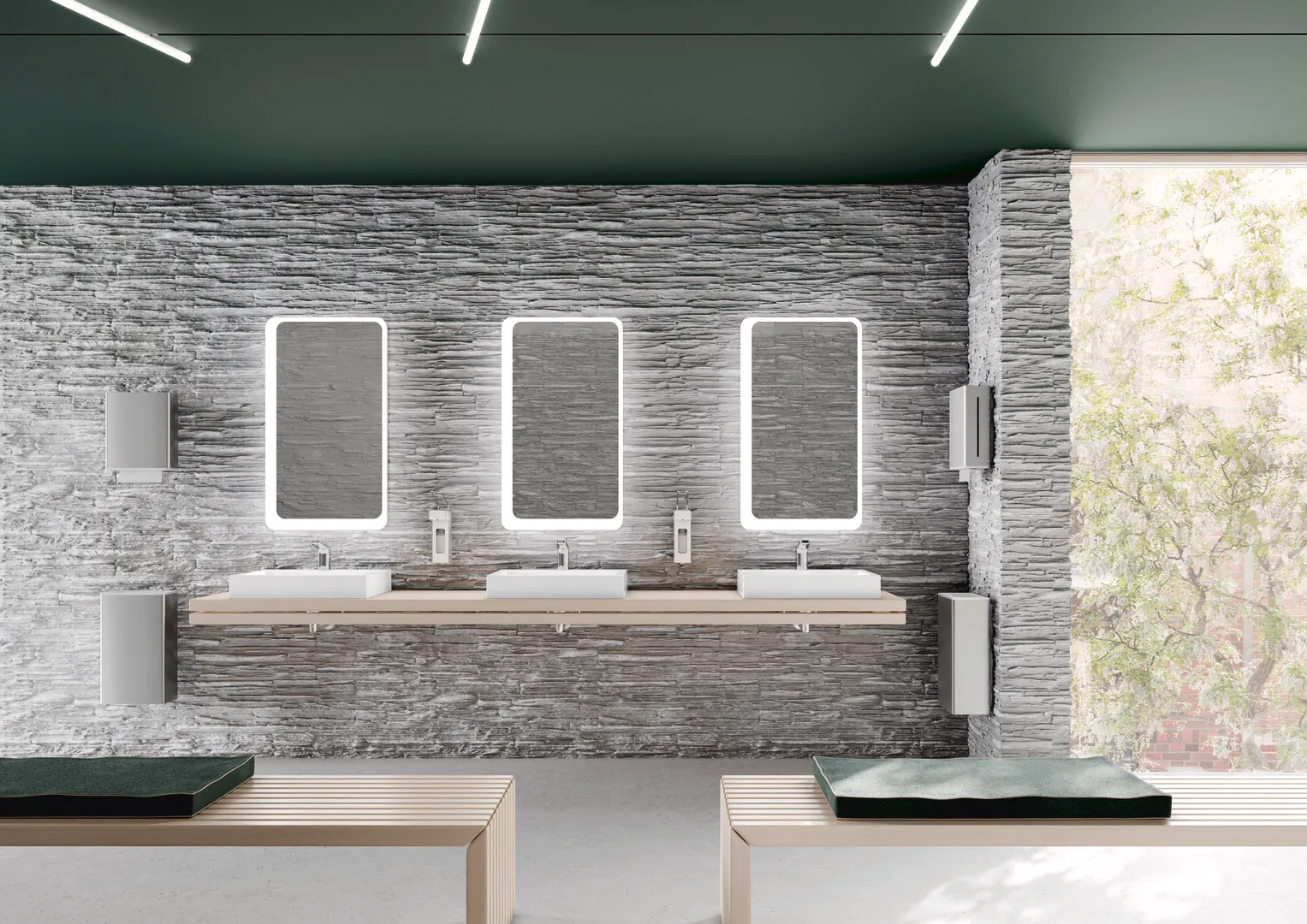 SENSORIC Waschtischarmatur elektr., verchromt, kubisch, Batteriebetrieb SENSORIC Waschtischarmatur elektr., verchromt, kubisch, Batteriebetrieb