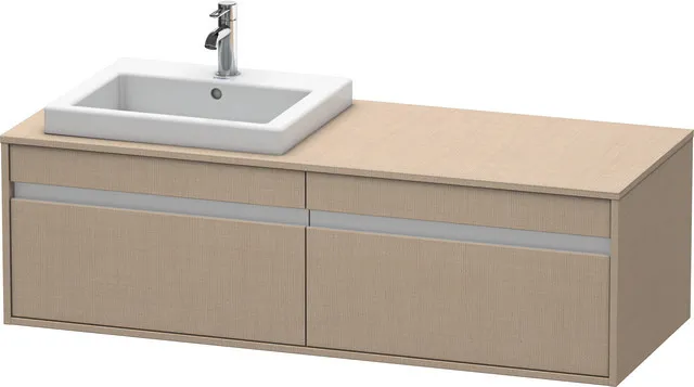 Duravit Waschtischunterschrank wandhängend „Ketho“ 140 × 42,6 × 55 cm Leinen Duravit Waschtischunterschrank wandhängend „Ketho“ 140 × 42,6 × 55 cm Leinen