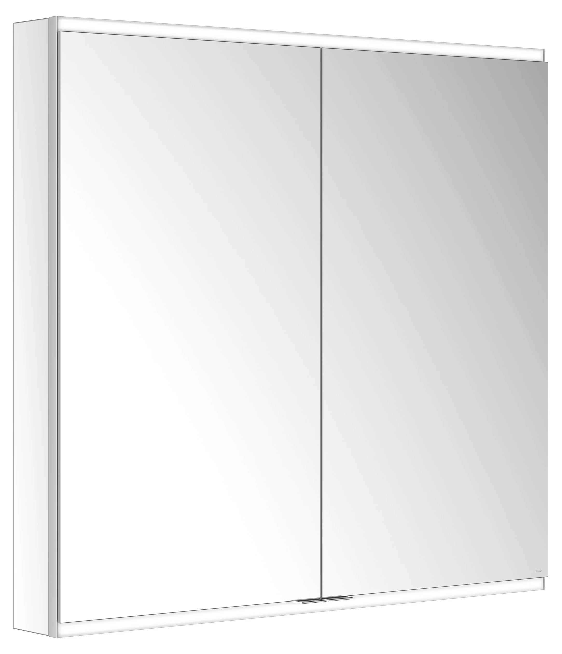 KEUCO Royal Modular 2.0 Spiegelschrank beleuchtet Wandvorbau, 2 Steckdosen, silber-eloxiert