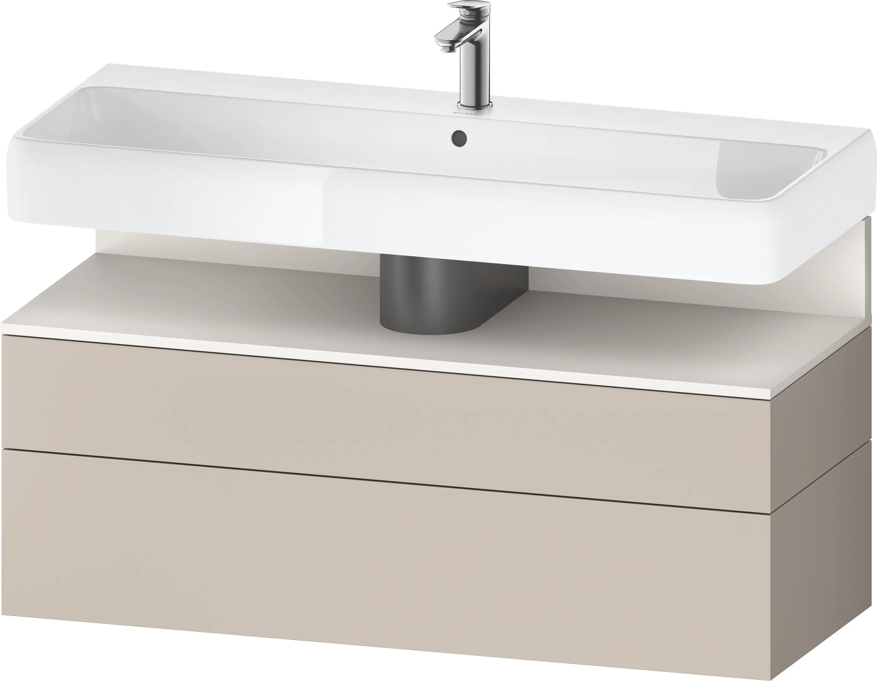 Duravit Waschtischunterschrank wandhängend „Qatego“ 119 × 59 × 47 cm in, ohne Beleuchtung Duravit Waschtischunterschrank wandhängend „Qatego“ 119 × 59 × 47 cm in, ohne Beleuchtung