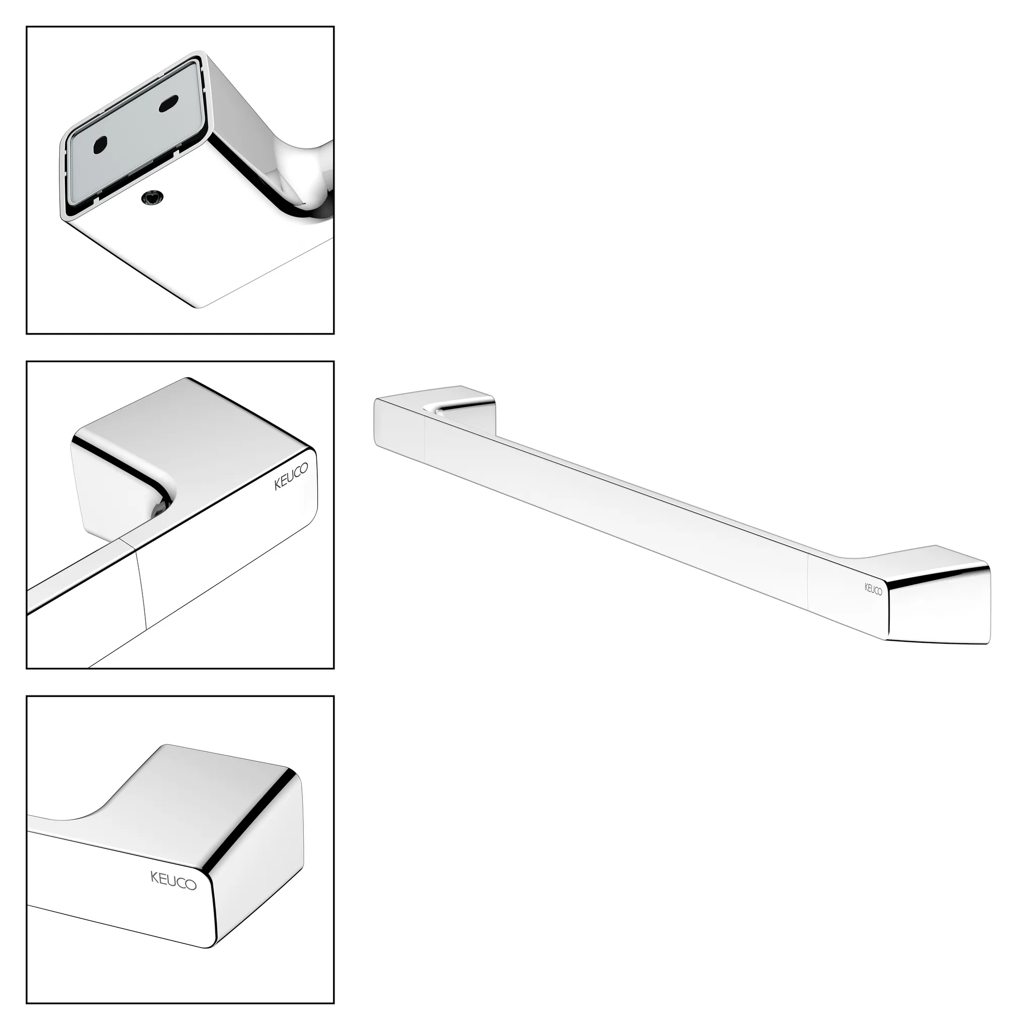 KEUCO AVENO Badetuchhalter 600 mm verchromt KEUCO AVENO Badetuchhalter 600 mm verchromt