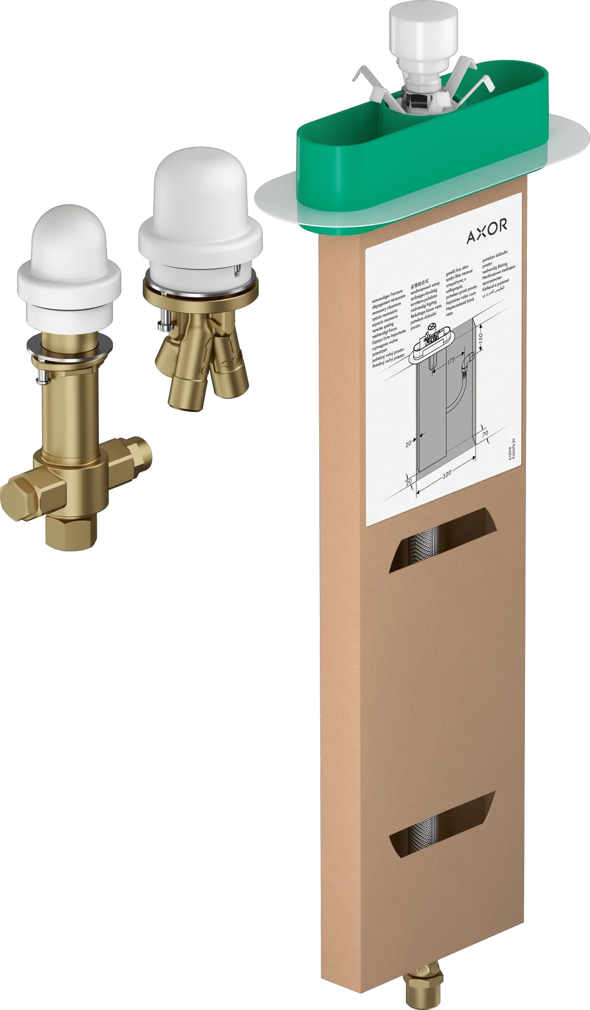 Hansgrohe AXOR Mischer, 3-Loch Wannenarmatur Grundkörper für Wannenrandmontage sBox Hansgrohe AXOR Mischer, 3-Loch Wannenarmatur Grundkörper für Wannenrandmontage sBox