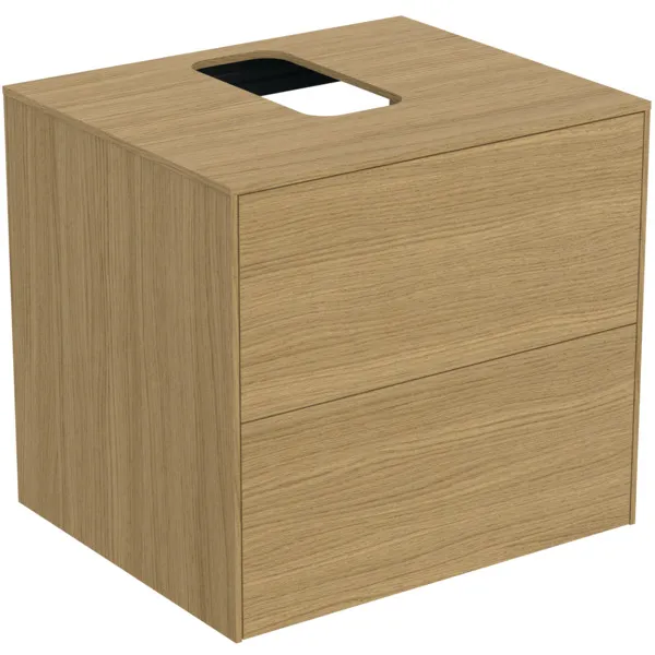 Ideal Standard Waschtischunterschrank „Conca“ 60,2 × 55 × 50,5 cm Eiche hell Furnier Ideal Standard Waschtischunterschrank „Conca“ 60,2 × 55 × 50,5 cm Eiche hell Furnier