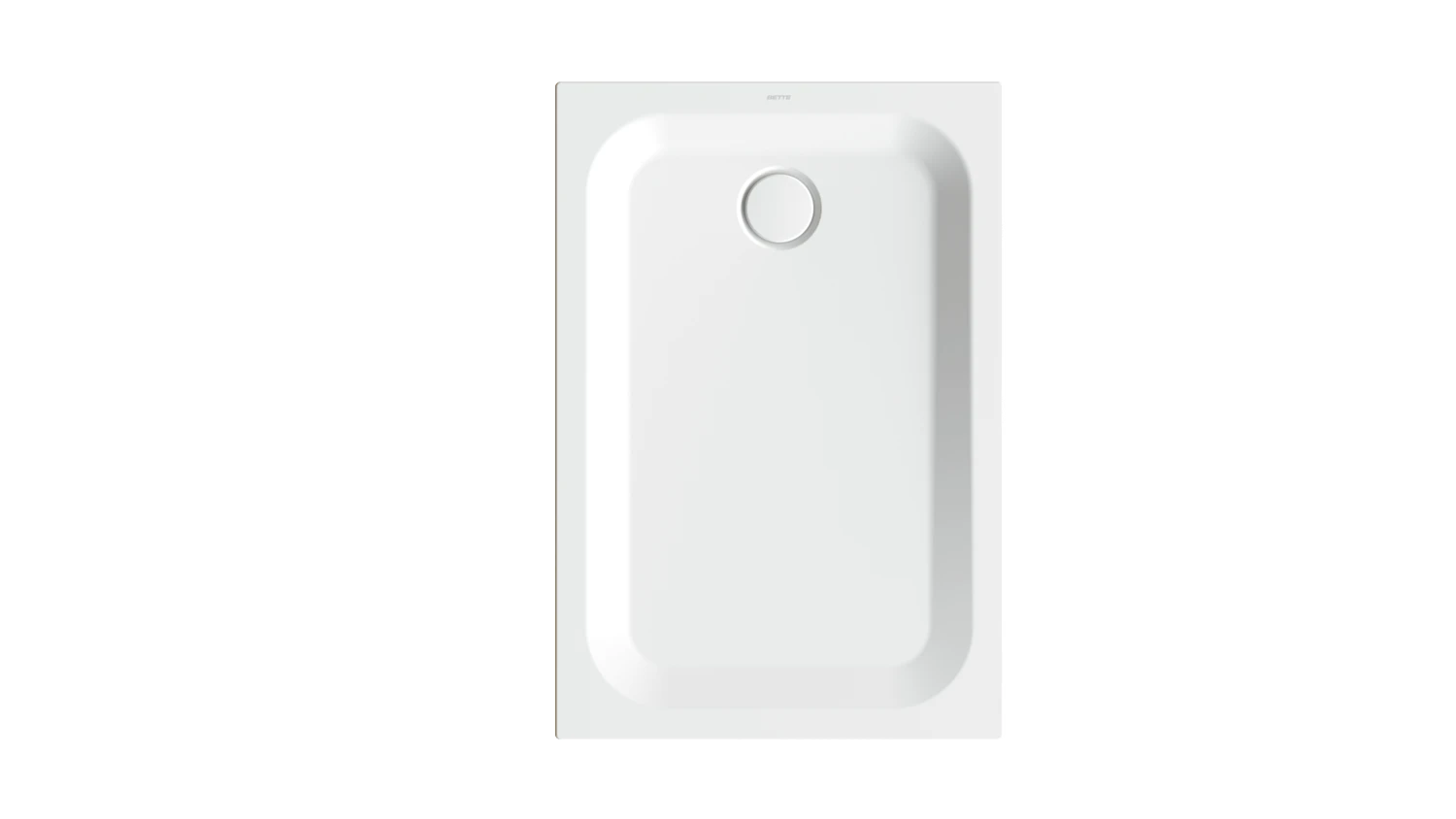 Bette rechteck Duschwanne „BetteUltra“ 1100 × 750 mm ohne Oberflächenbeschichtung, mit BetteGlasur Plus, ohne Wannenträger, in Edelweiß