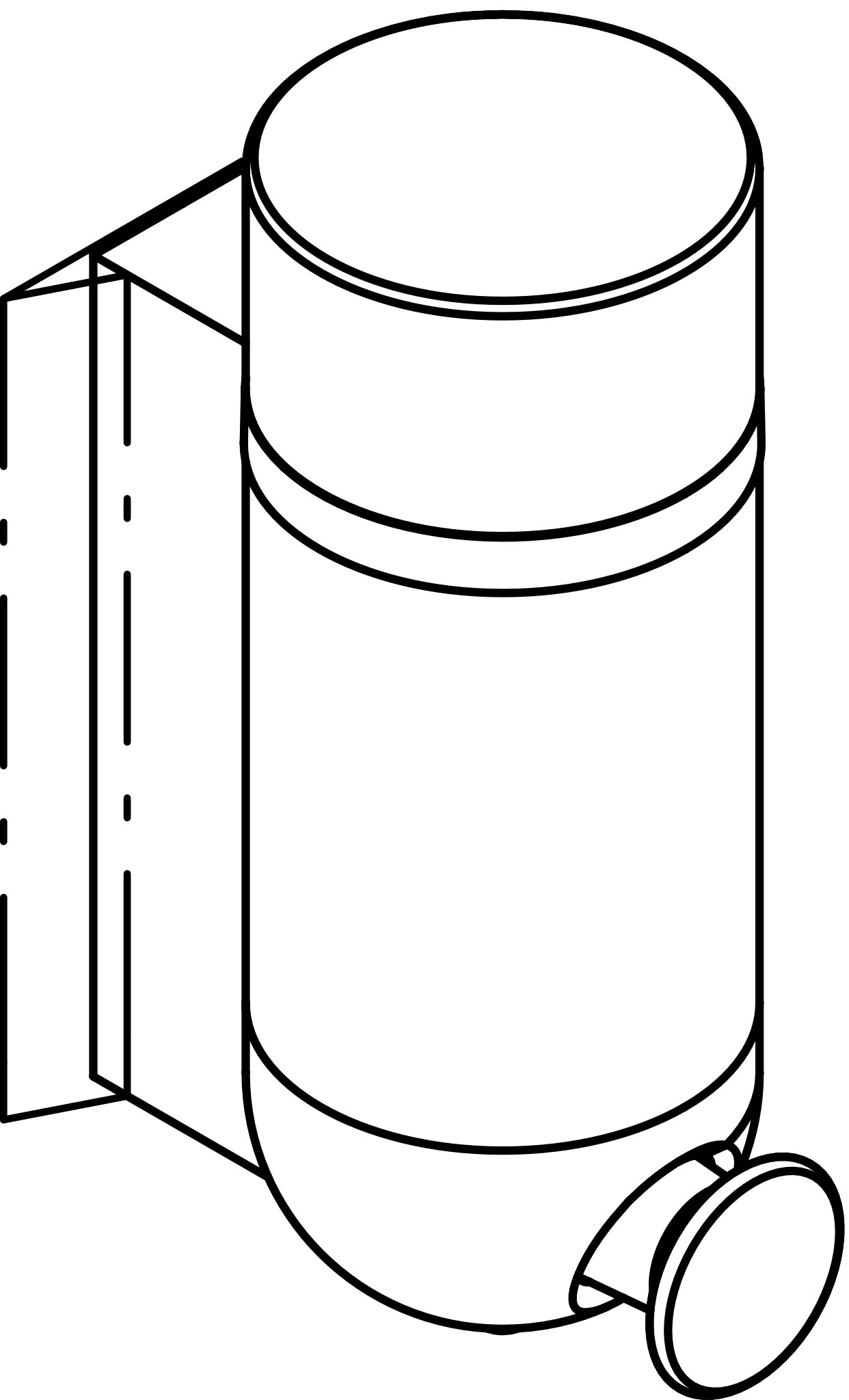 HEWI Seifenspender „Serie 477“ 12,2 × 20,8 × ⌀ 7,5 cm