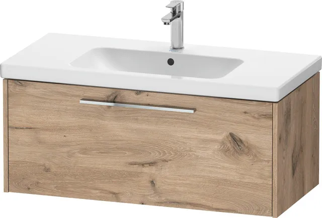 Duravit Waschtischunterschrank Wandhängend „D-Code“ 98,4 × 40 × 46 cm in Eiche Marmoriert