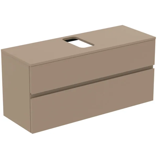 Ideal Standard Waschtischunterschrank „Finesse“ 120,2 × 55,8 × 44 cm Greige matt