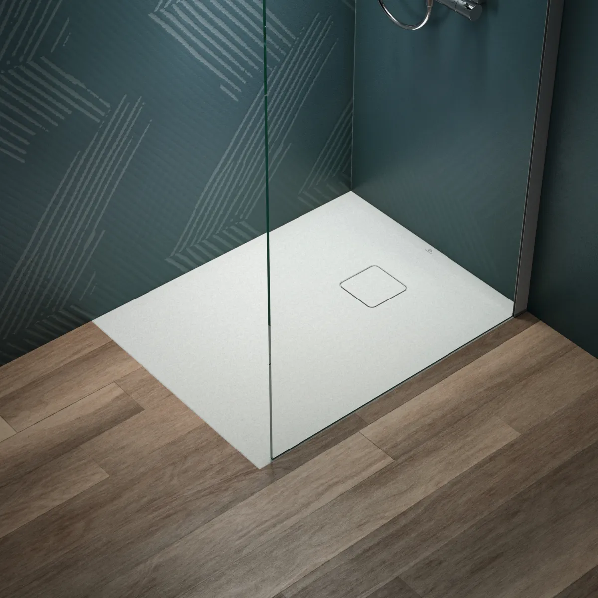Ideal Standard Rechteck-Brausewanne Ultra Flat Evo, Seidenweiß, 900x700x35 mm, bodengleicher Einbau möglich Ideal Standard Rechteck-Brausewanne Ultra Flat Evo, Seidenweiß, 900x700x35 mm, bodengleicher Einbau möglich