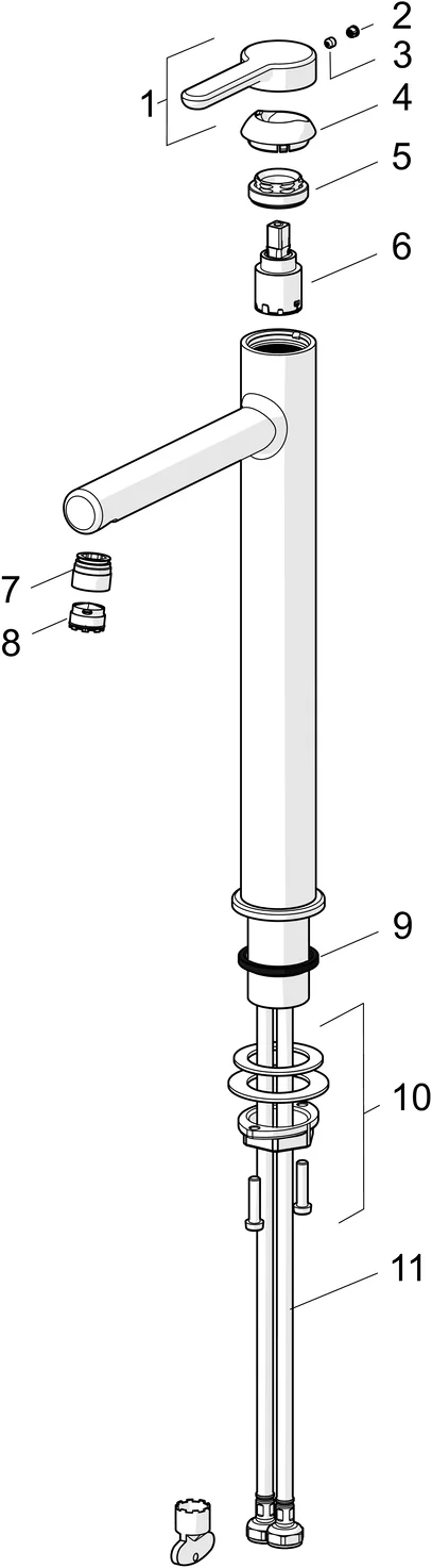 HansaDESIGNO Style Waschtischarmatur, Einhebelmischer, Ausladung 171 mm DN15 Chrom HansaDESIGNO Style Waschtischarmatur, Einhebelmischer, Ausladung 171 mm DN15 Chrom