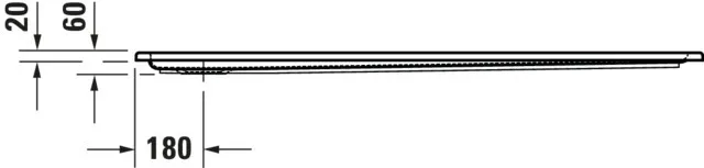 Duravit rechteck Duschwanne „Starck Slimline“ 150 × 80 cm mit Antislip Duravit rechteck Duschwanne „Starck Slimline“ 150 × 80 cm mit Antislip