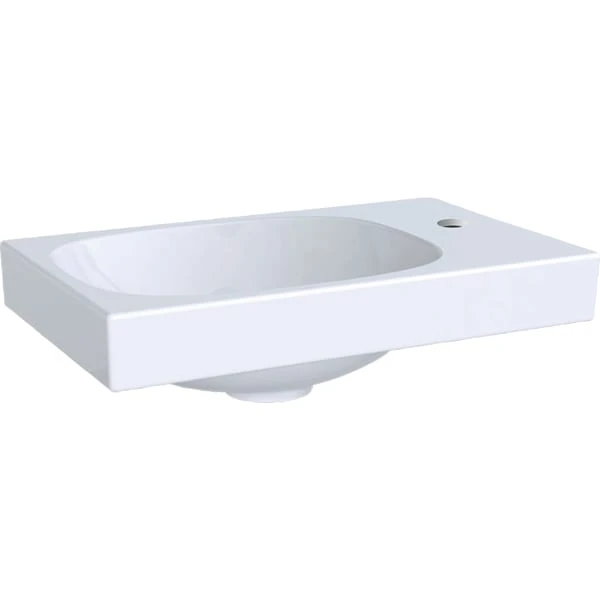 Wandwaschtisch „Acanto“, rechteckig, Hahnlochposition rechts 40 × 25 cm Wandwaschtisch „Acanto“, rechteckig, Hahnlochposition rechts 40 × 25 cm