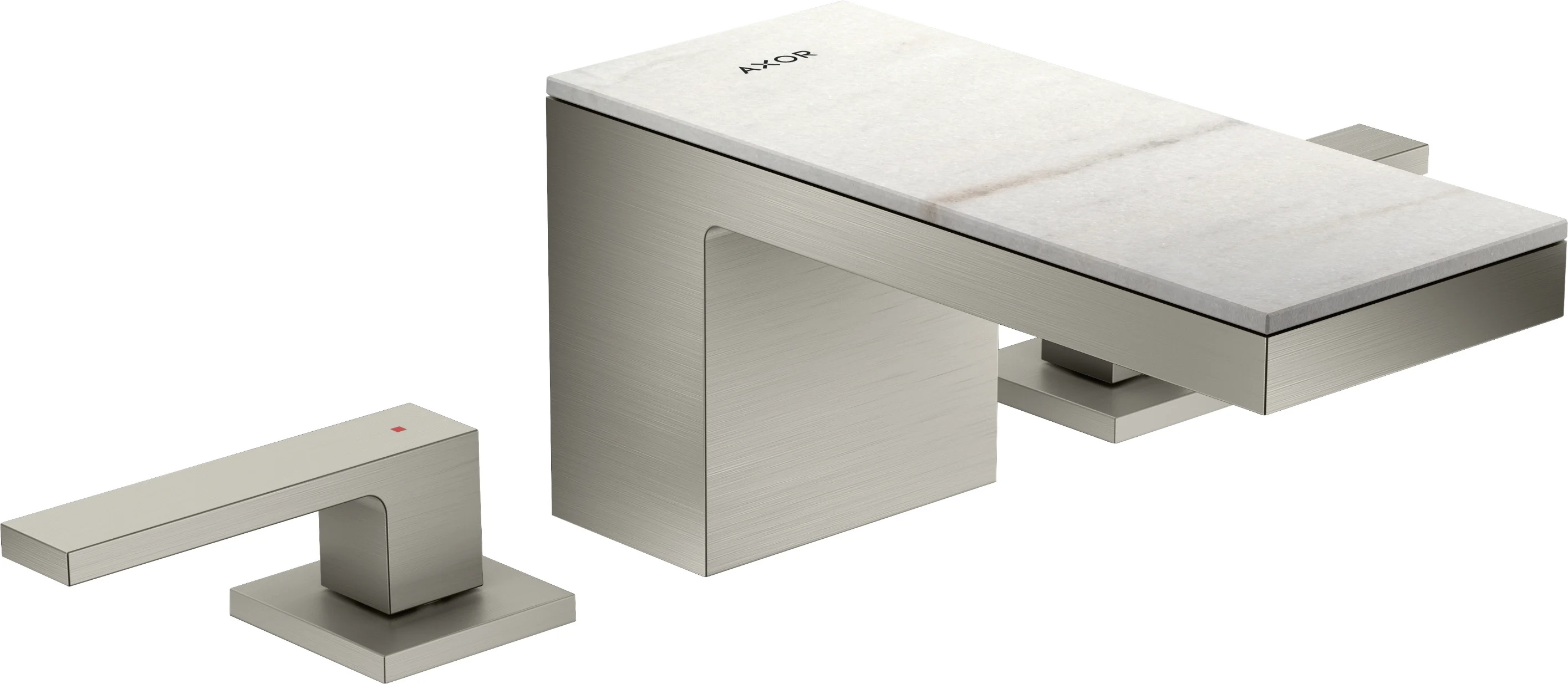 Hansgrohe AXOR MyEdition Platte 200 mm Marmor Lasa Covelano Vena Oro abnehmbar