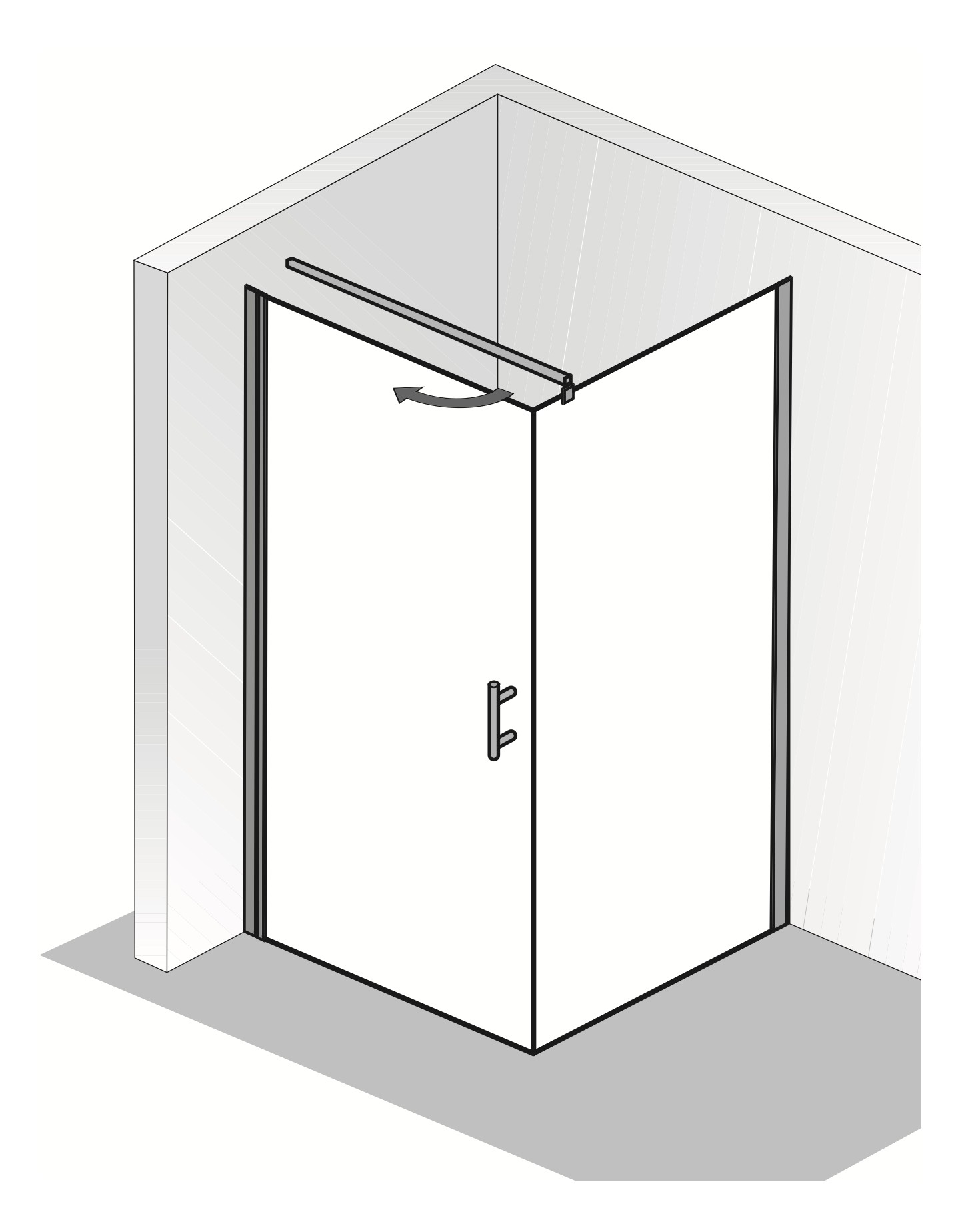 HSK gerahmte Seitenwand für Drehtür „Favorit Nova“ Glas Klar hell, Profile Weiß, für 1600 mm, H: 1950 mm HSK gerahmte Seitenwand für Drehtür „Favorit Nova“ Glas Klar hell, Profile Weiß, für 1600 mm, H: 1950 mm