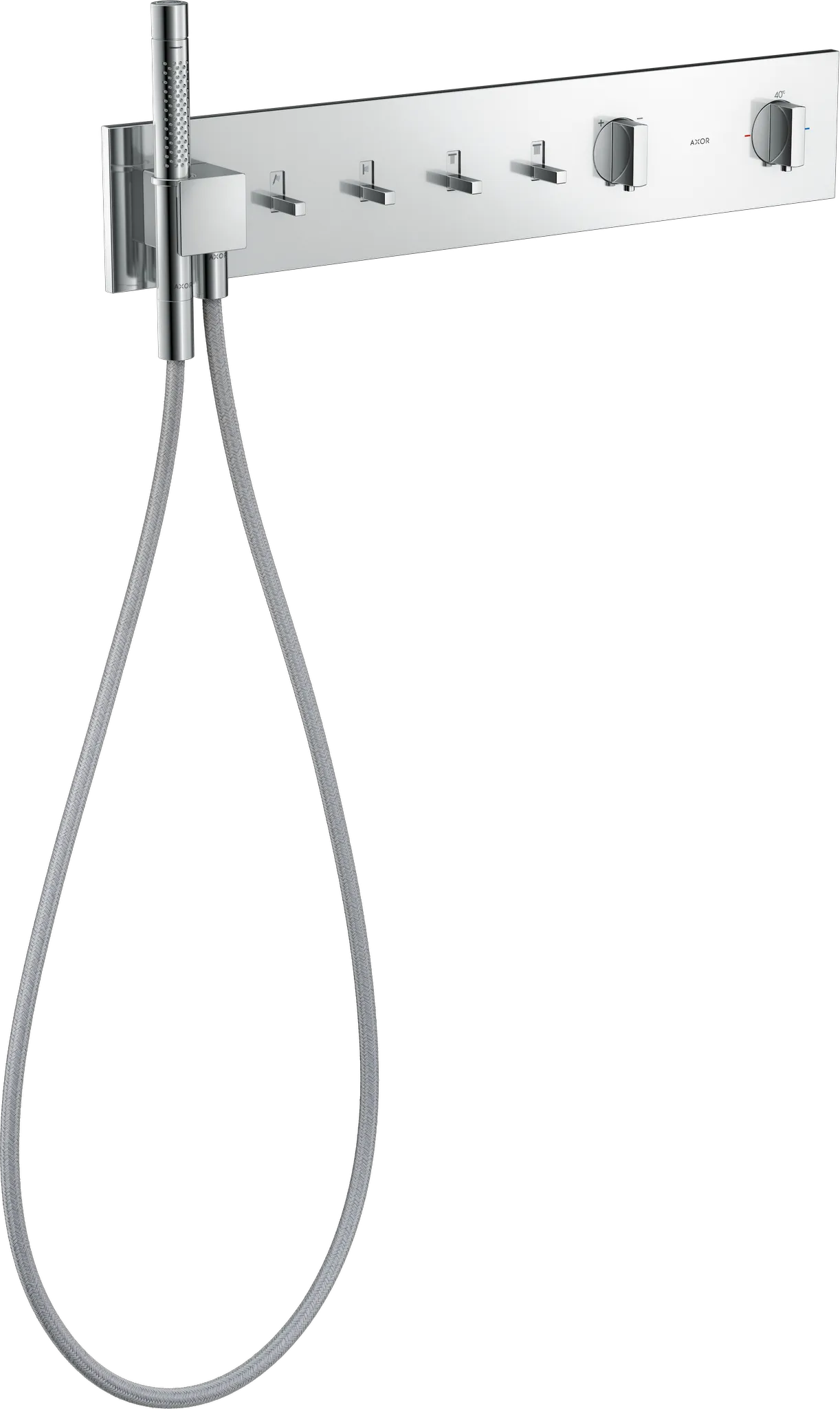 Hansgrohe AXOR ShowerComposition Thermostatmodul 610⁄110 Unterputz für 4 Verbraucher, Chrom Hansgrohe AXOR ShowerComposition Thermostatmodul 610⁄110 Unterputz für 4 Verbraucher, Chrom