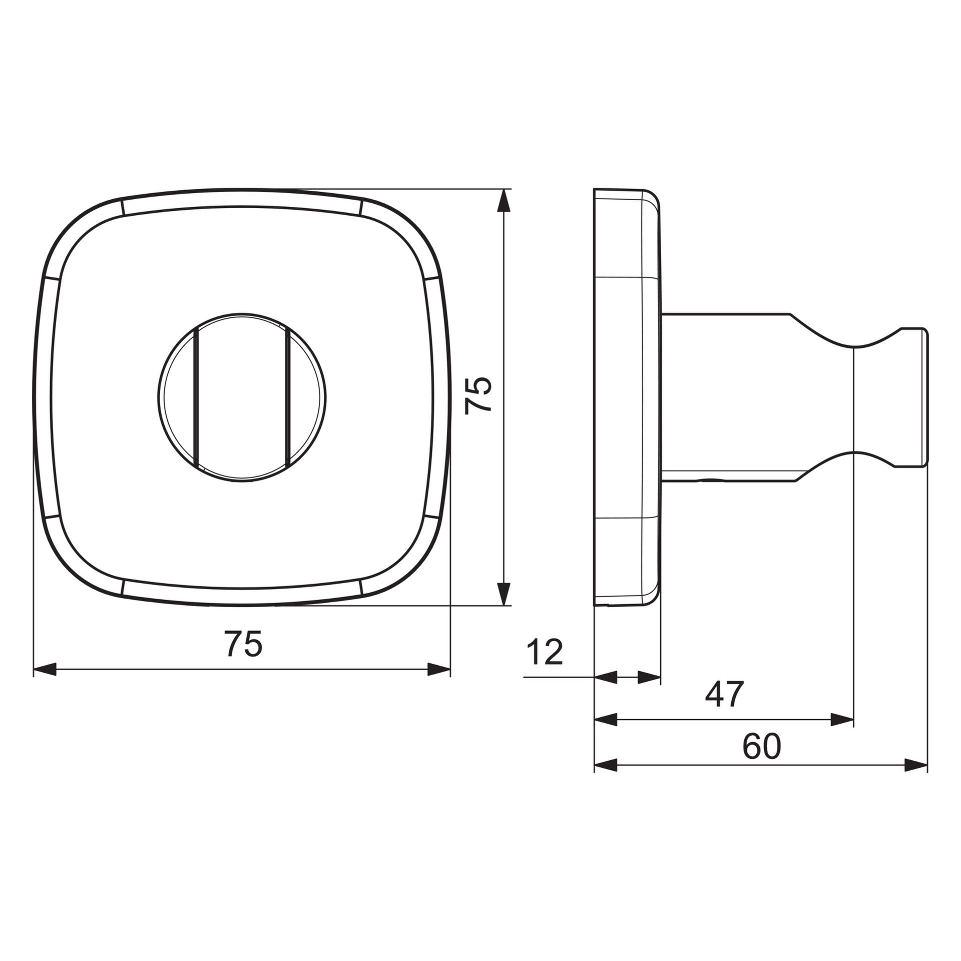 Hansa Halter für Handbrause „Living“ in Chrom Hansa Halter für Handbrause „Living“ in Chrom