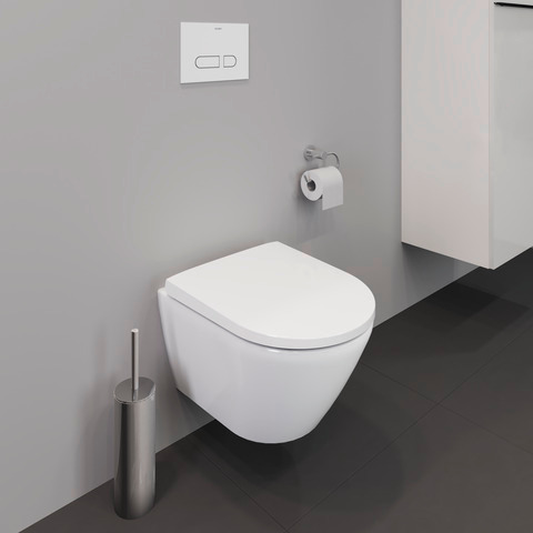 WC-Sitz D-Neo mit Absenkautomatik abnehmbar,Scharniere edelstahl, weiß