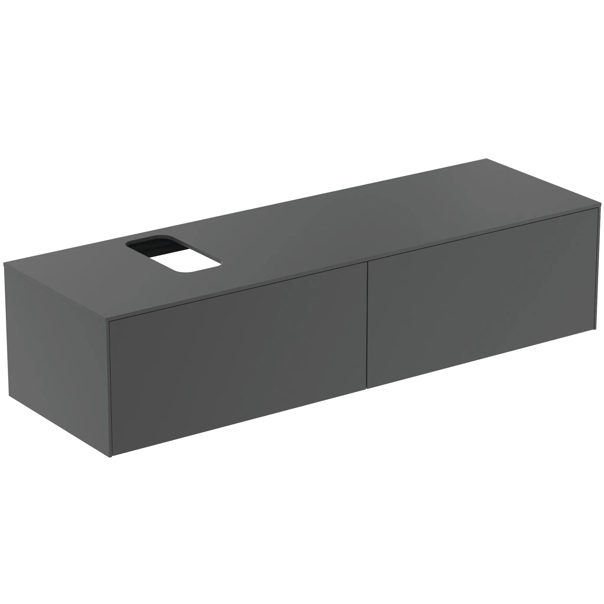 Ideal Standard Waschtischunterschrank Conca, 2 Auszüge, anthrazit