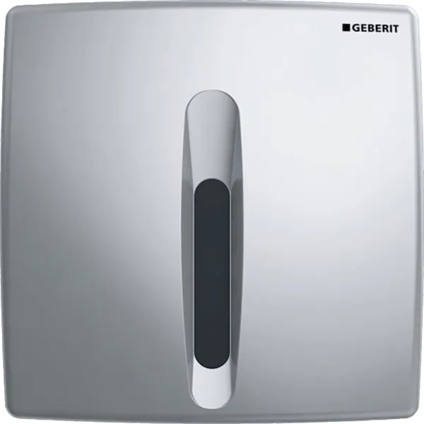 Geberit Urinalsteuerung mit elektronischer Spülauslösung, Netzbetrieb, Abdeckplatte Kunststoff, Basic: weiß-alpin Geberit Urinalsteuerung mit elektronischer Spülauslösung, Netzbetrieb, Abdeckplatte Kunststoff, Basic: weiß-alpin