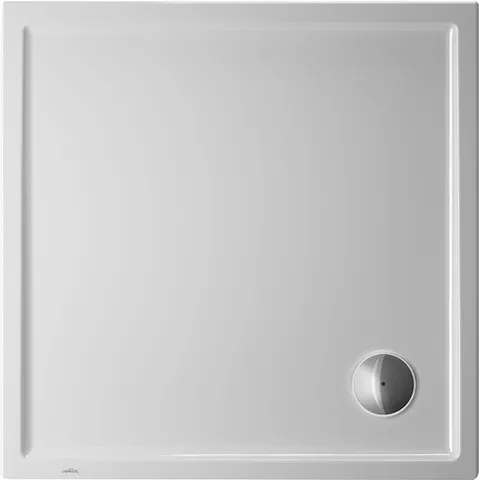 Duravit quadrat Duschwanne „Starck Slimline“ 90 × 90 cm mit Antislip, ohne Oberflächenveredelung, in Weiß