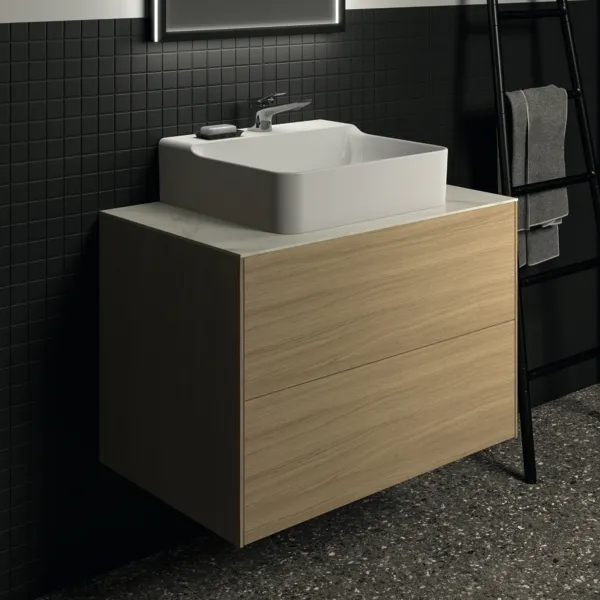 Ideal Standard Waschtischunterschrank „Conca“ 80 × 54 × 50,5 cm Eiche hell Furnier