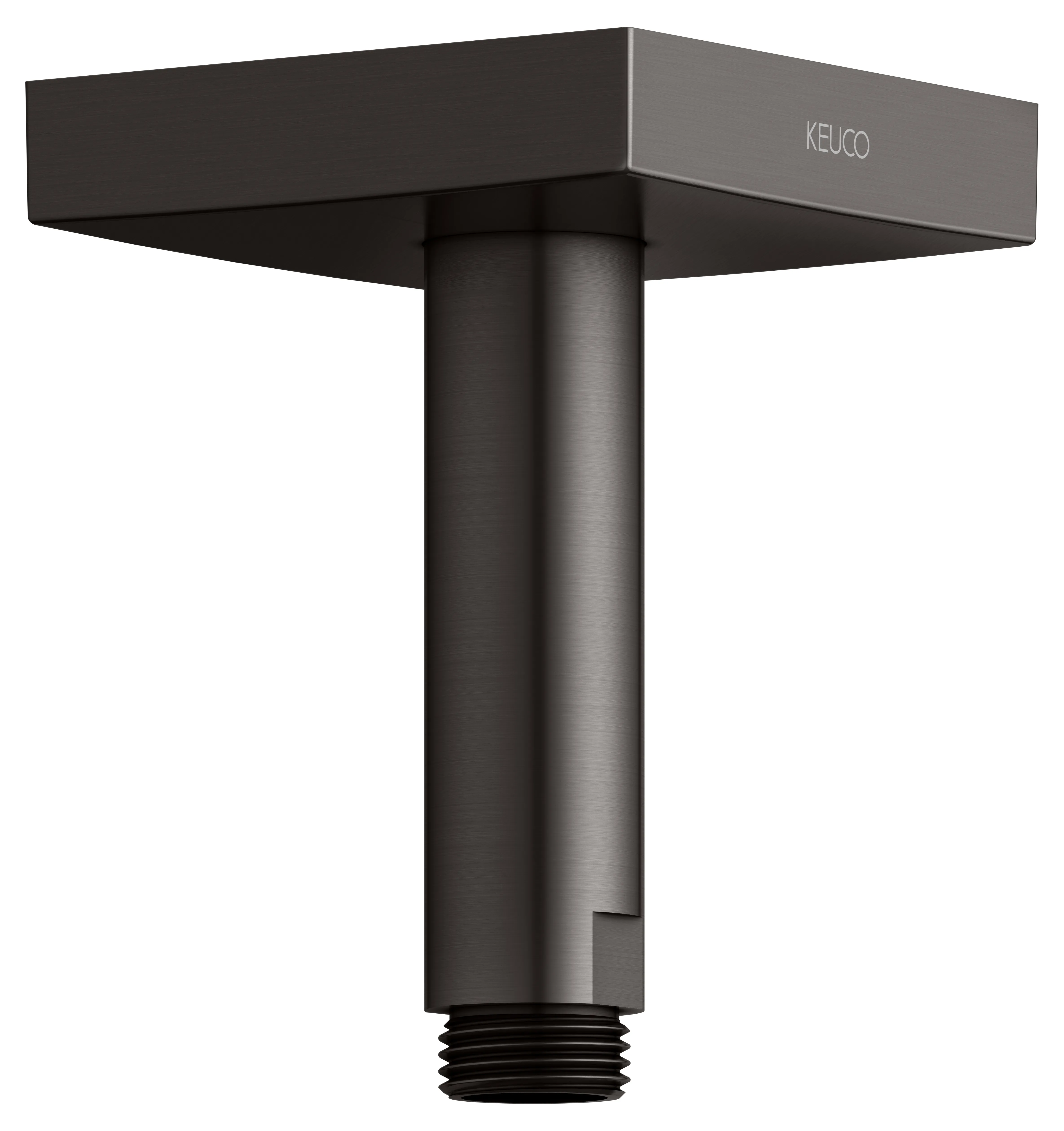 Brausen und Brausezubehör Brausearm Deckenanschluss 100 mm Titanschwarz gebürstet Brausen und Brausezubehör Brausearm Deckenanschluss 100 mm Titanschwarz gebürstet