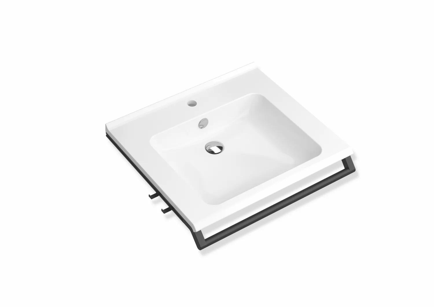 Set WT mit Haltegriff und 2Haken 950.13.203 mit Zubehör weiß tiefmatt Set WT mit Haltegriff und 2Haken 950.13.203 mit Zubehör weiß tiefmatt