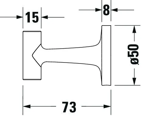 Starck T Handtuchhaken Brz 60x99x60