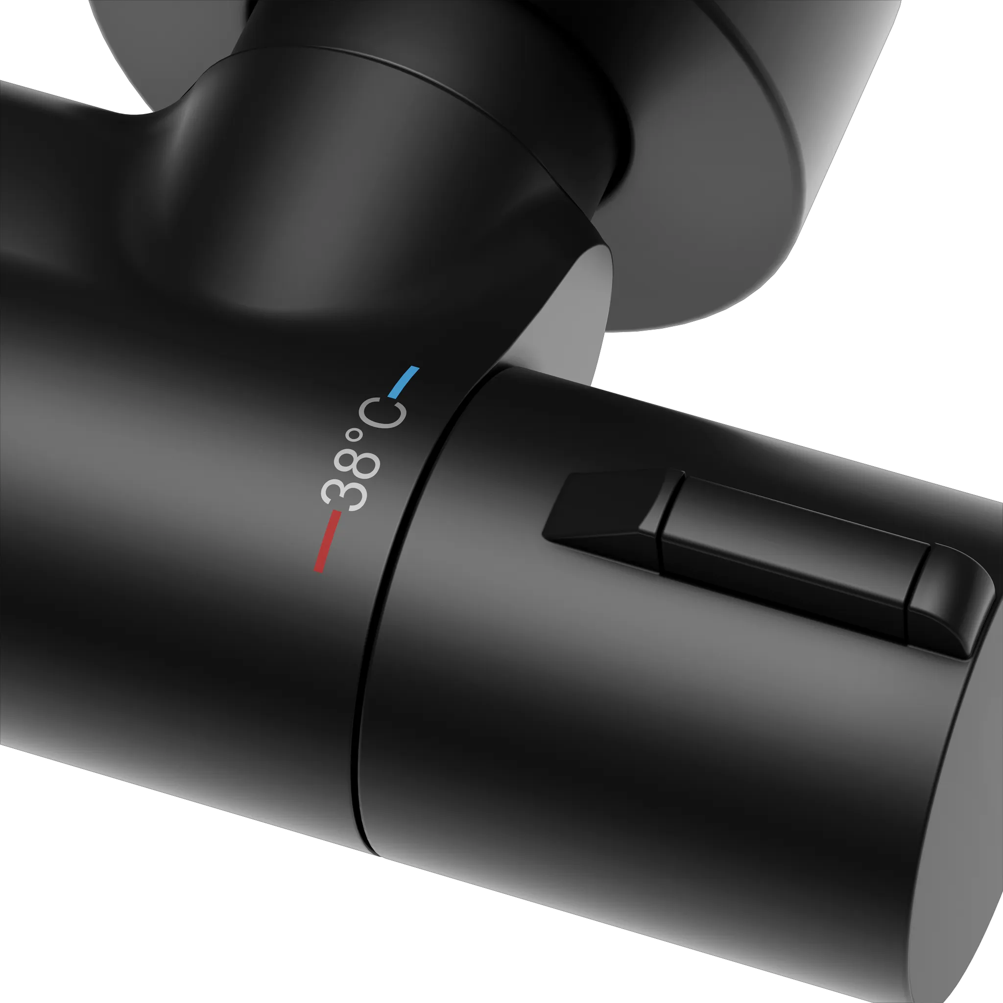 Plan blue Thermostat-Wannenarmatur Aufputz schwarz matt Plan blue Thermostat-Wannenarmatur Aufputz schwarz matt