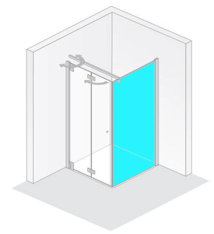 HSK Seitenwand „K2P“ Glas Klar hell, Profile Chromoptik (Alu Hochglanz poliert) HSK Seitenwand „K2P“ Glas Klar hell, Profile Chromoptik (Alu Hochglanz poliert)
