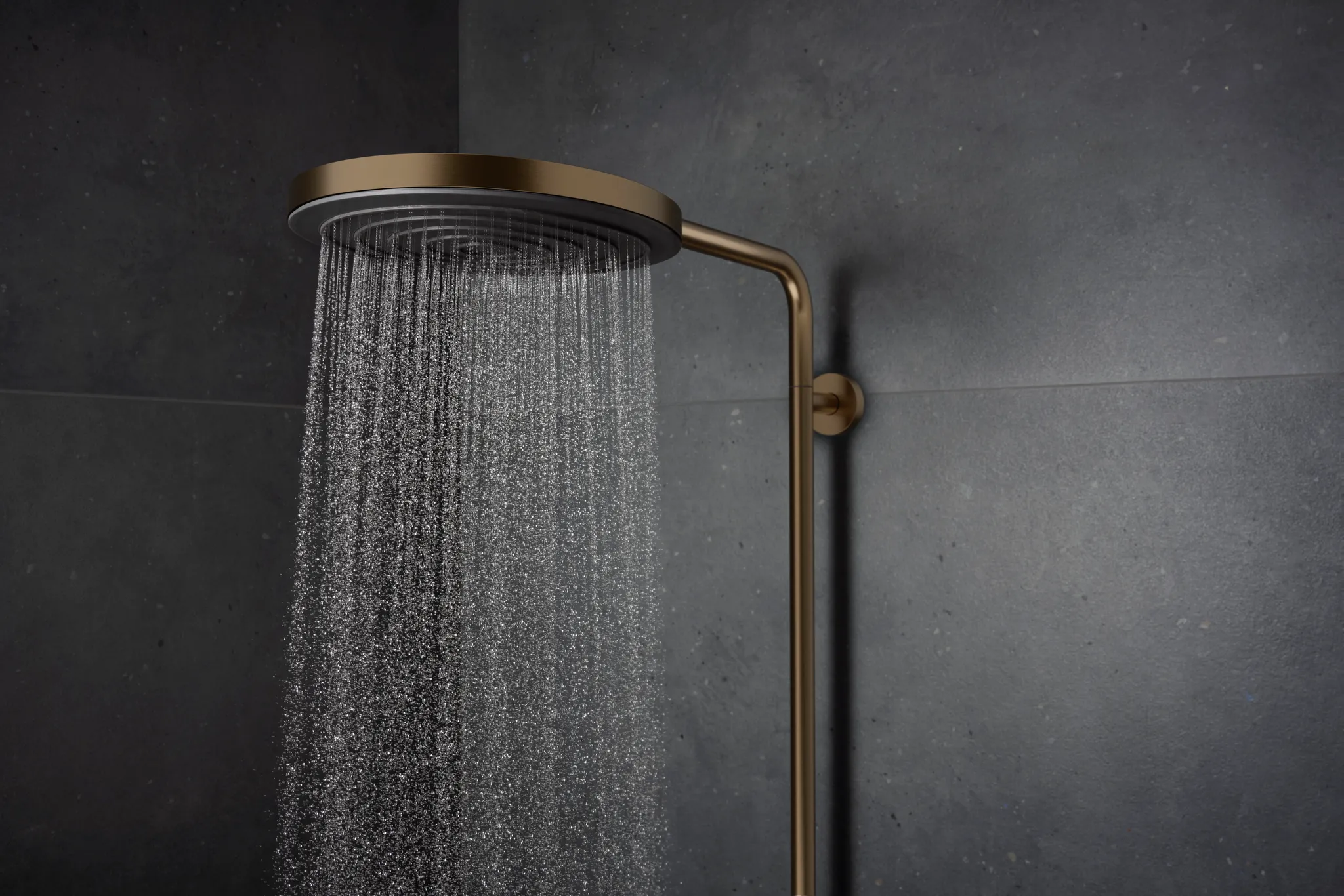 Hansgrohe Pulsify S Puro Showerpipe 260 1jet EcoSmart mit Ecostat Fine und Handbrause 3jet, Brushed Bronze Hansgrohe Pulsify S Puro Showerpipe 260 1jet EcoSmart mit Ecostat Fine und Handbrause 3jet, Brushed Bronze