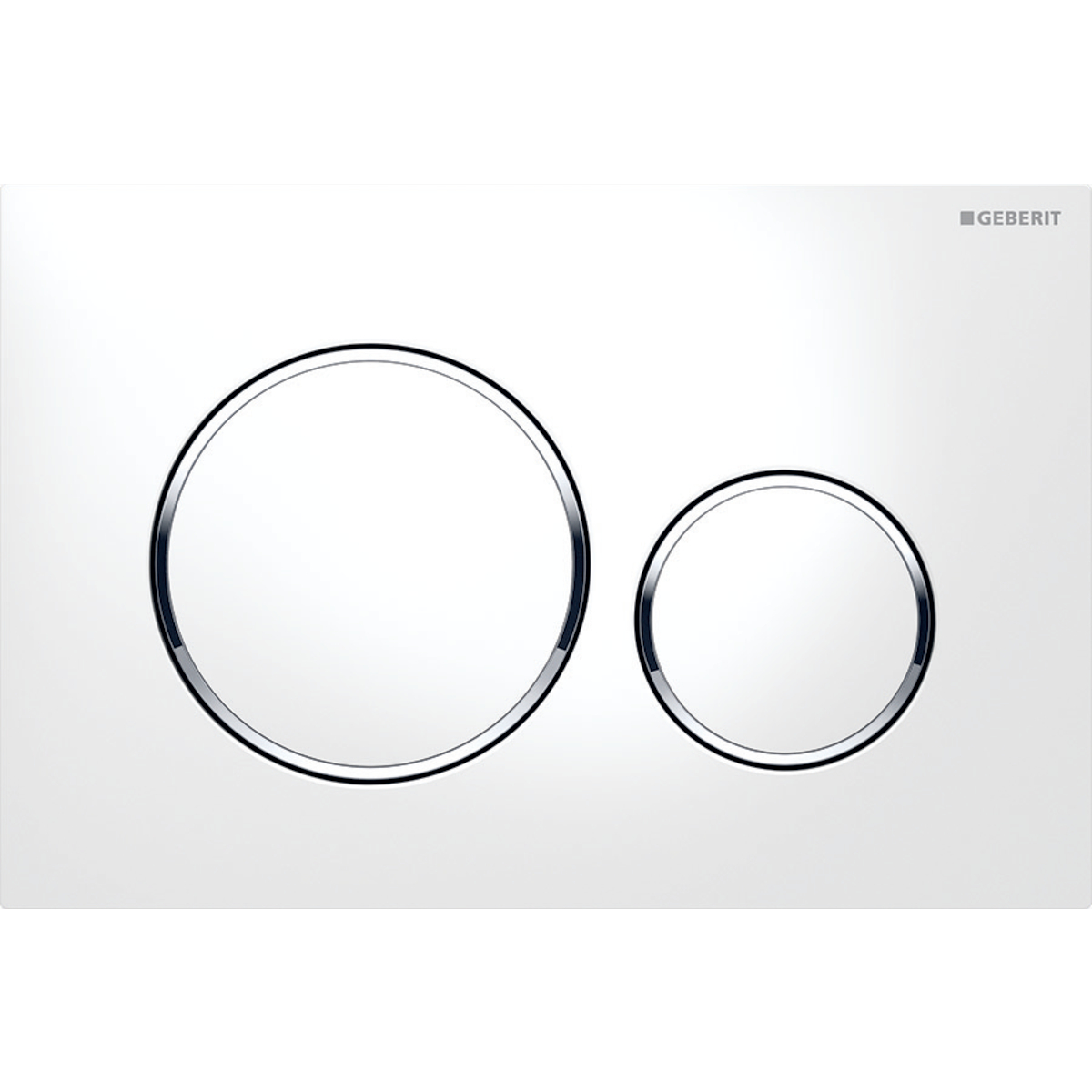 Geberit Betätigungsplatte „Sigma20“ 24,6 × 16,4 × 1,2 cm in weiß Geberit Betätigungsplatte „Sigma20“ 24,6 × 16,4 × 1,2 cm in weiß
