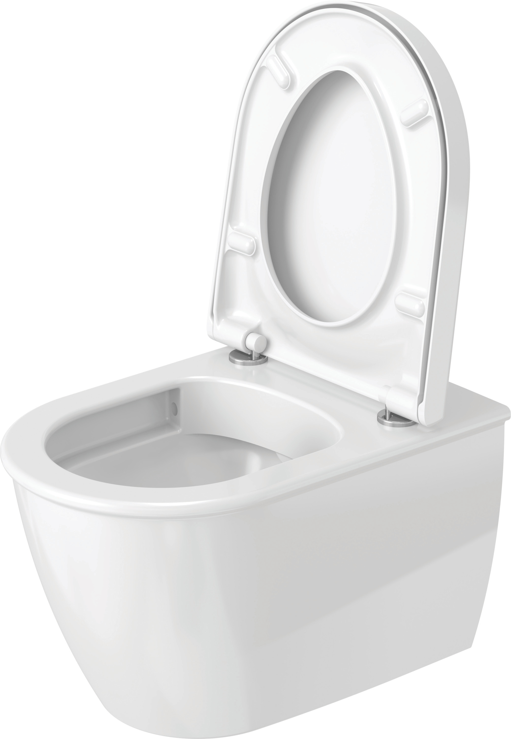 WC-Sitz mit SoftClose Scharniere edelstahl, weiß