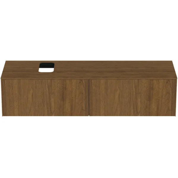 Ideal Standard Waschtischunterschrank „Conca“ 158,7 × 37 × 50,5 cm Walnuss dunkel Furnier Ideal Standard Waschtischunterschrank „Conca“ 158,7 × 37 × 50,5 cm Walnuss dunkel Furnier