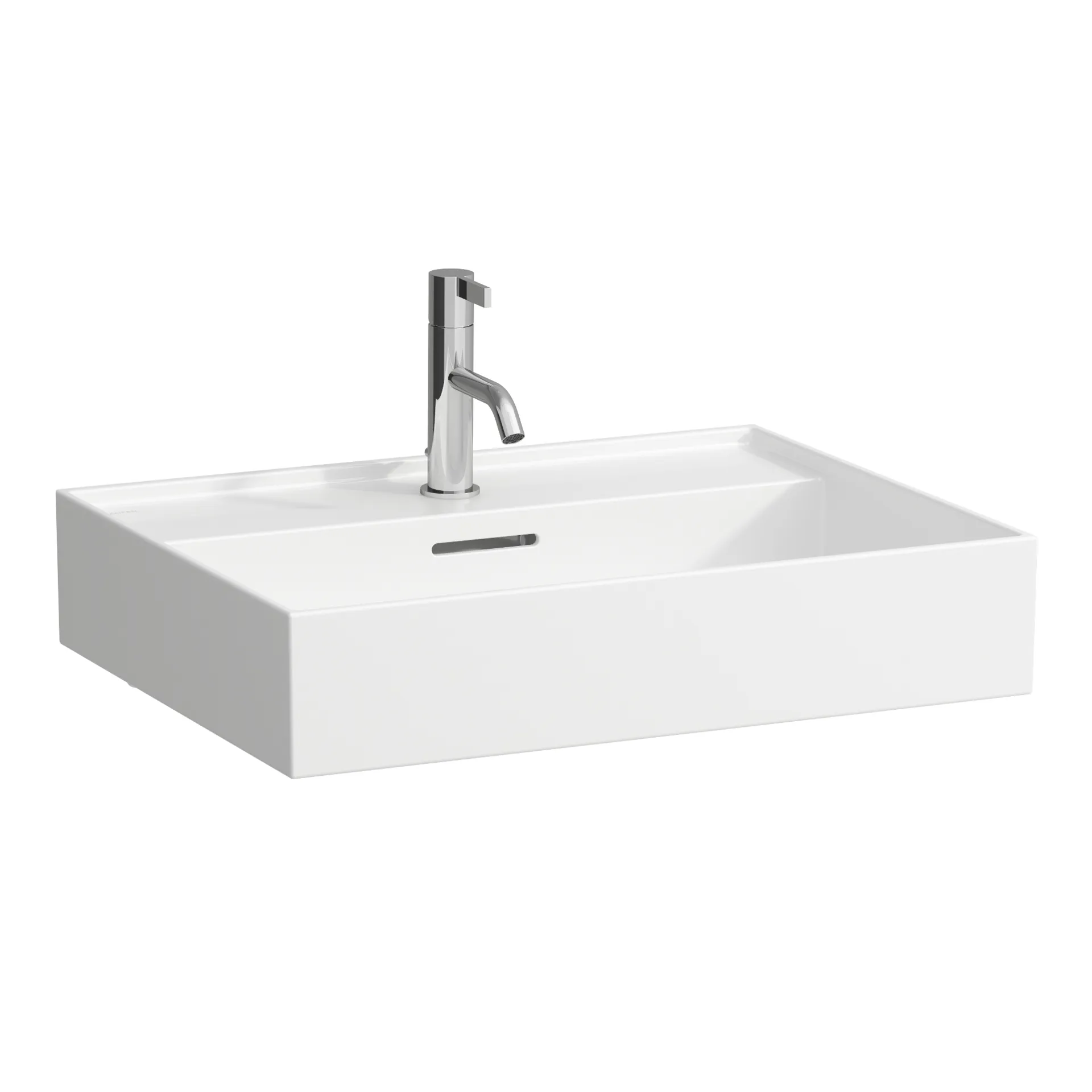 Waschtisch Kartell • 460x600x145 1 Hahnloch mit Überlauf weiß