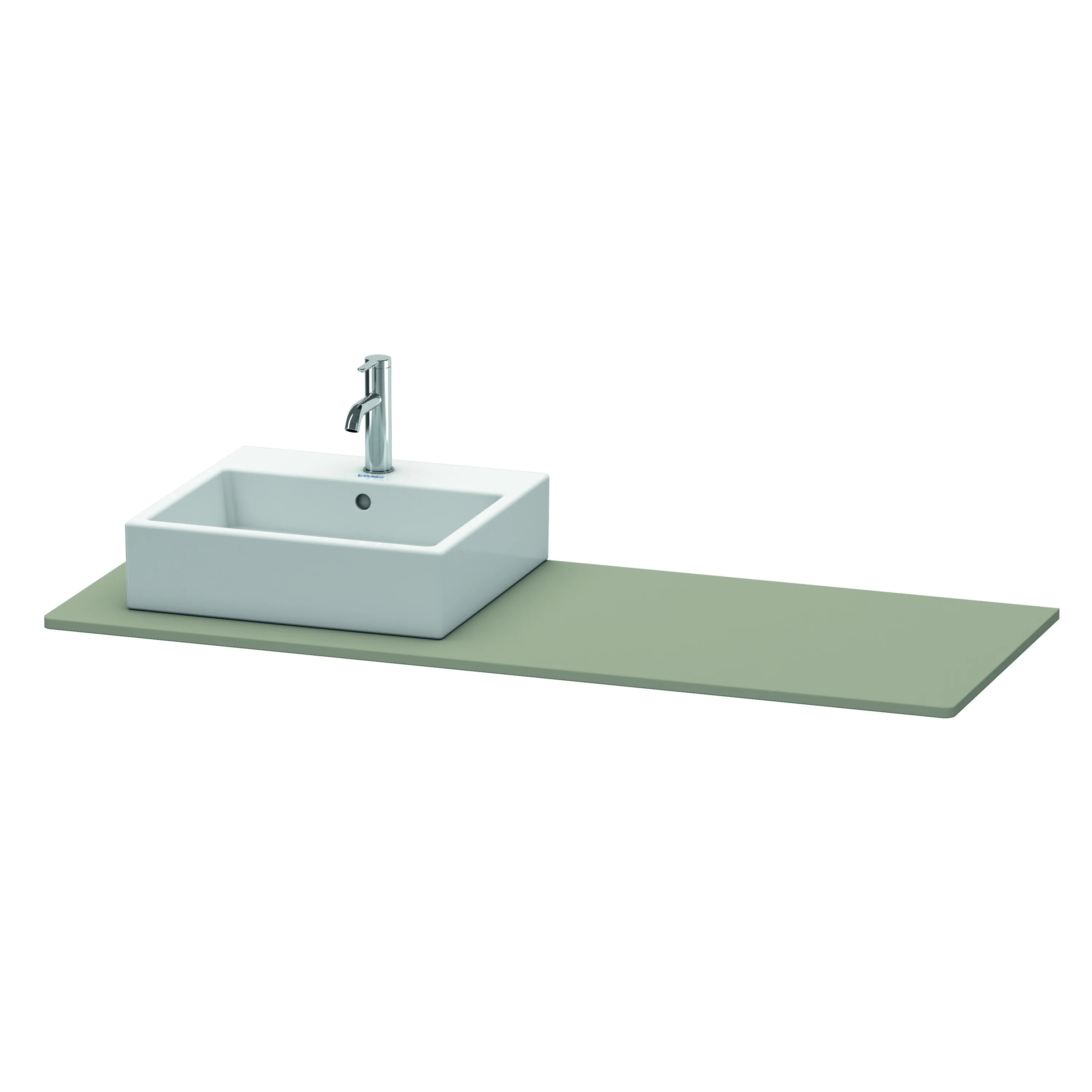 Duravit Konsole „XSquare“ in Steingrau Seidenmatt