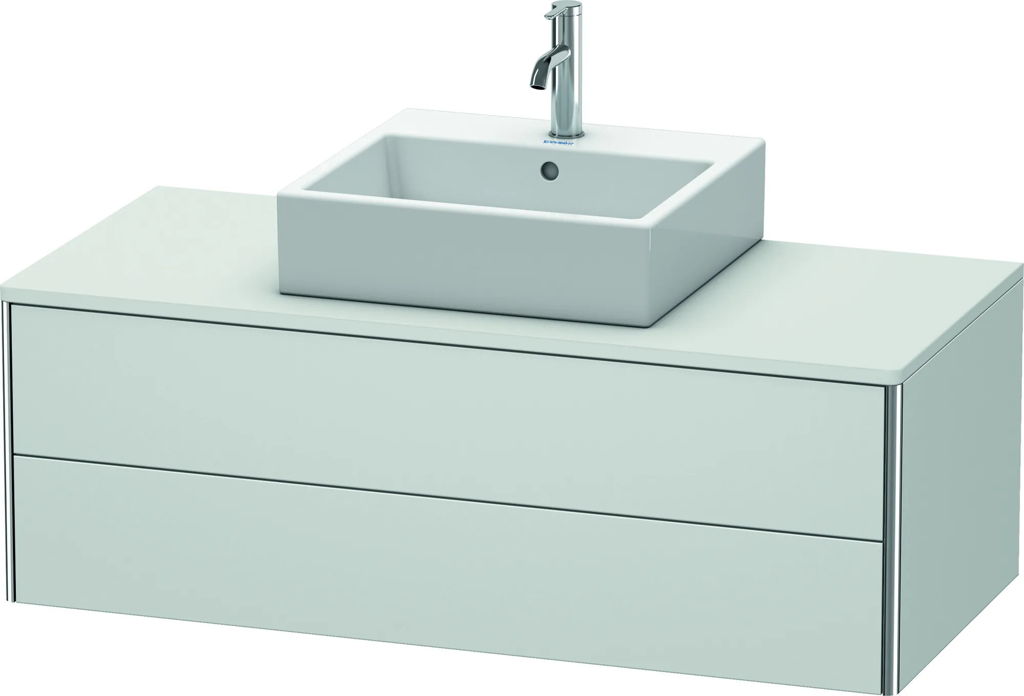 Duravit Waschtischunterschrank wandhängend „XSquare“ 120 × 40 × 54,8 cm Weiß Seidenmatt