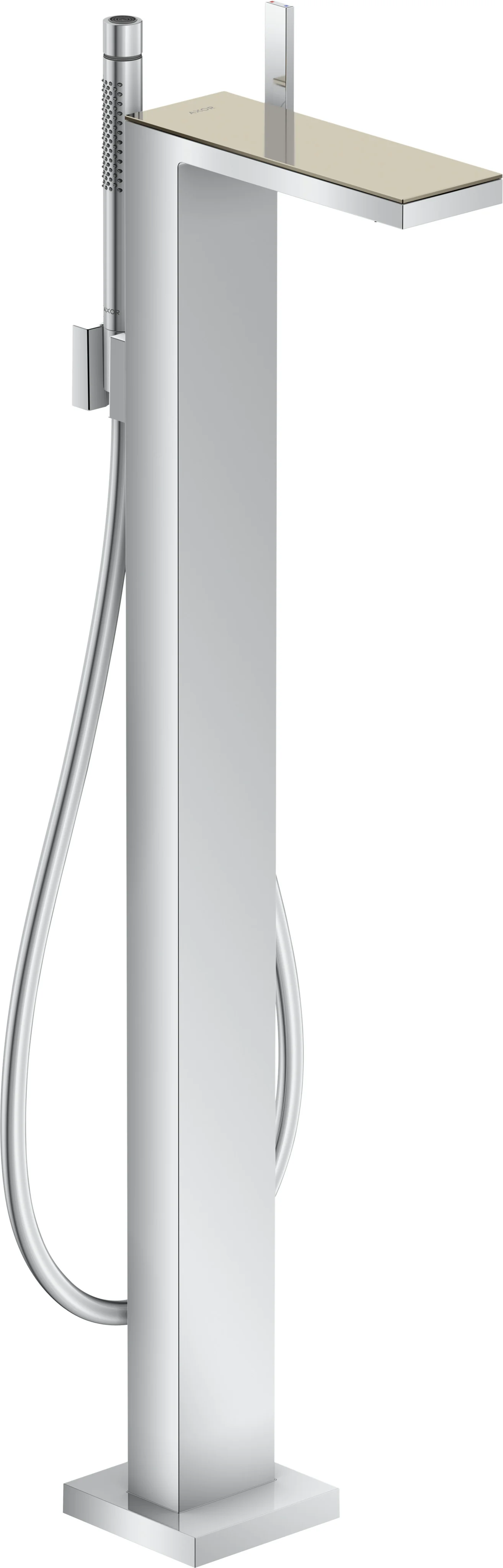 Hansgrohe AXOR MyEdition Einhebel-Wannenmischer bodenstehend, Chrom, Ausladung 196 mm