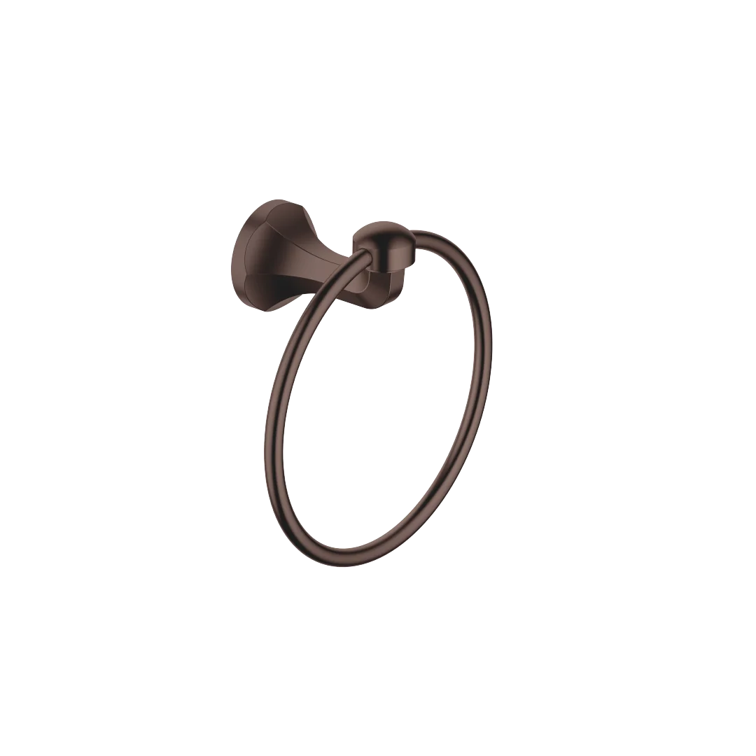 Dornbracht Handtuchring MADISON, rund, Dark Bronze gebürstet PVD, Breite 185 mm, Rosette Ø 60 mm, Ausladung 97 mm