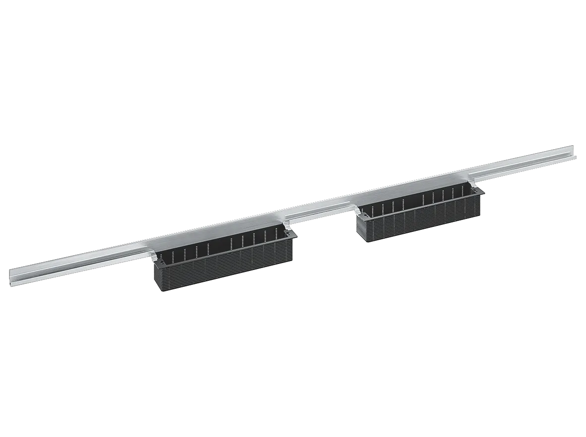 Dallmer Duschrinne CeraWall Individual Duo, Edelstahl, Länge 1900 mm