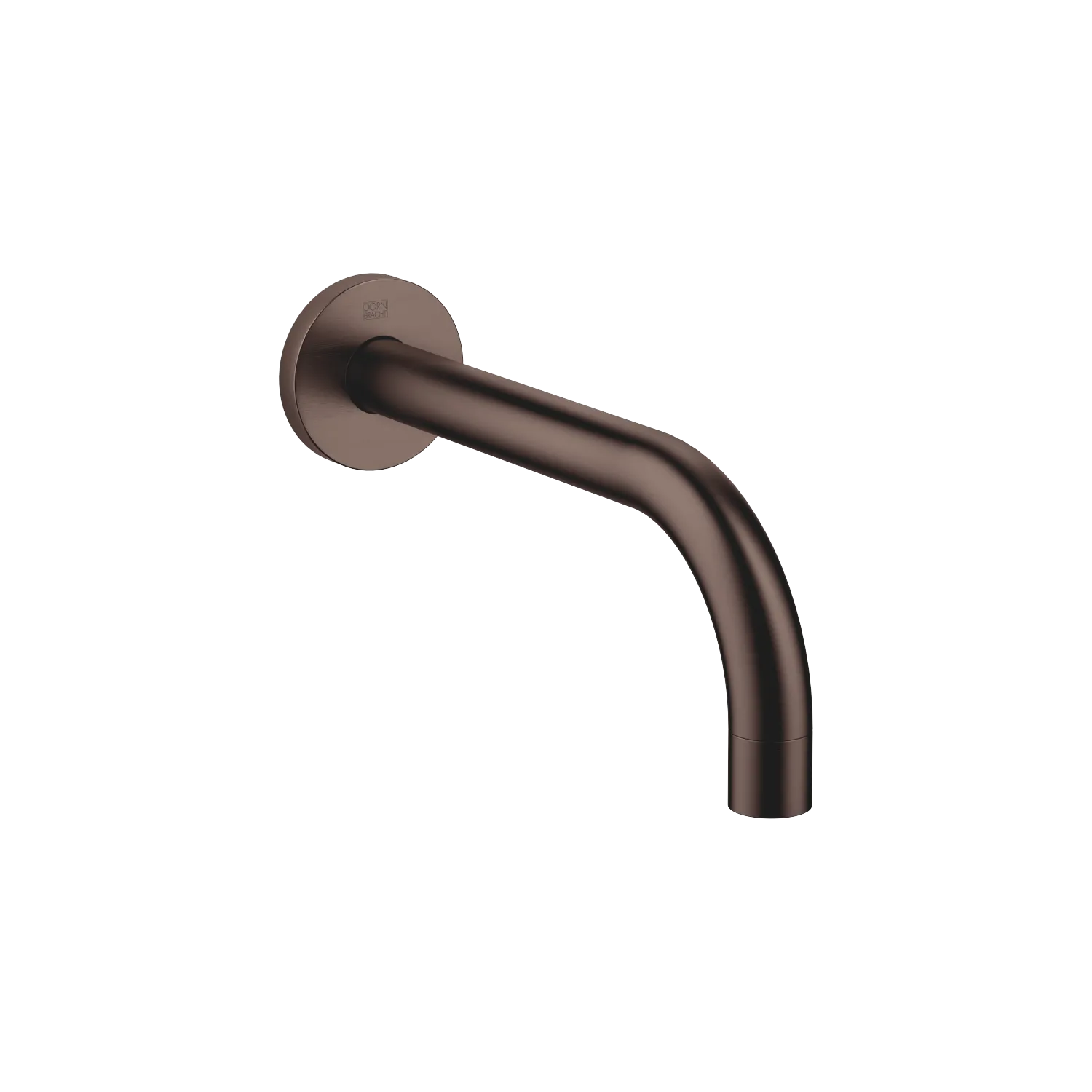 Dornbracht Waschtisch-Wand-Auslauf SERIENSPEZIFISCH Dark Bronze gebürstet PVD, Ausladung 190 mm, starrer Auslauf, runder luftangereicherter Strahl,