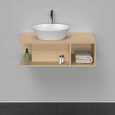 Duravit Waschtischunterschrank wandhängend „D-Neo“ 80 × 26 × 55 cm Eiche Natur Duravit Waschtischunterschrank wandhängend „D-Neo“ 80 × 26 × 55 cm Eiche Natur