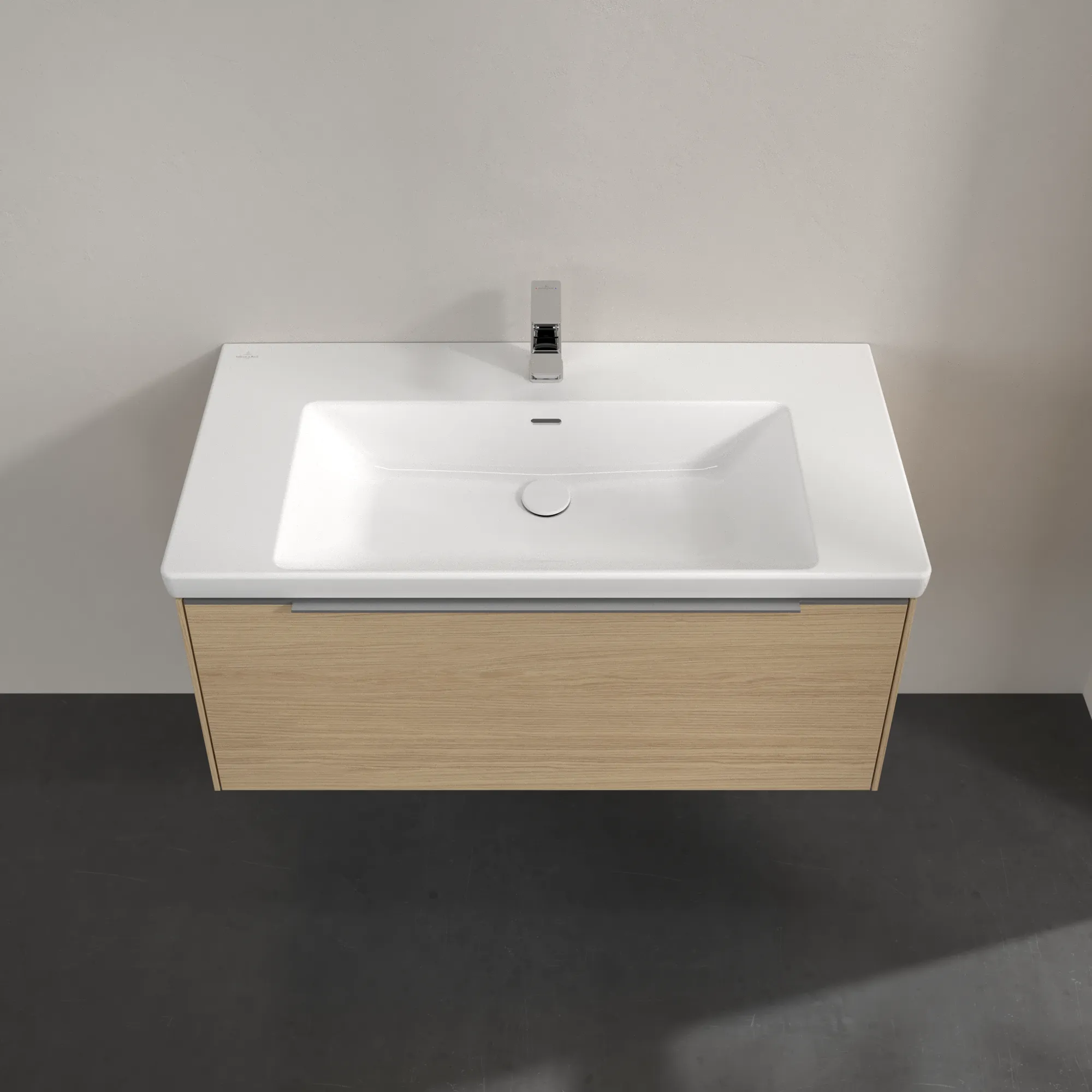 Villeroy & Boch Waschtischunterschrank „Subway 3.0“ für Schrankwaschtisch 973 × 429 × 478 mm Nordic Oak, für Becken mittig